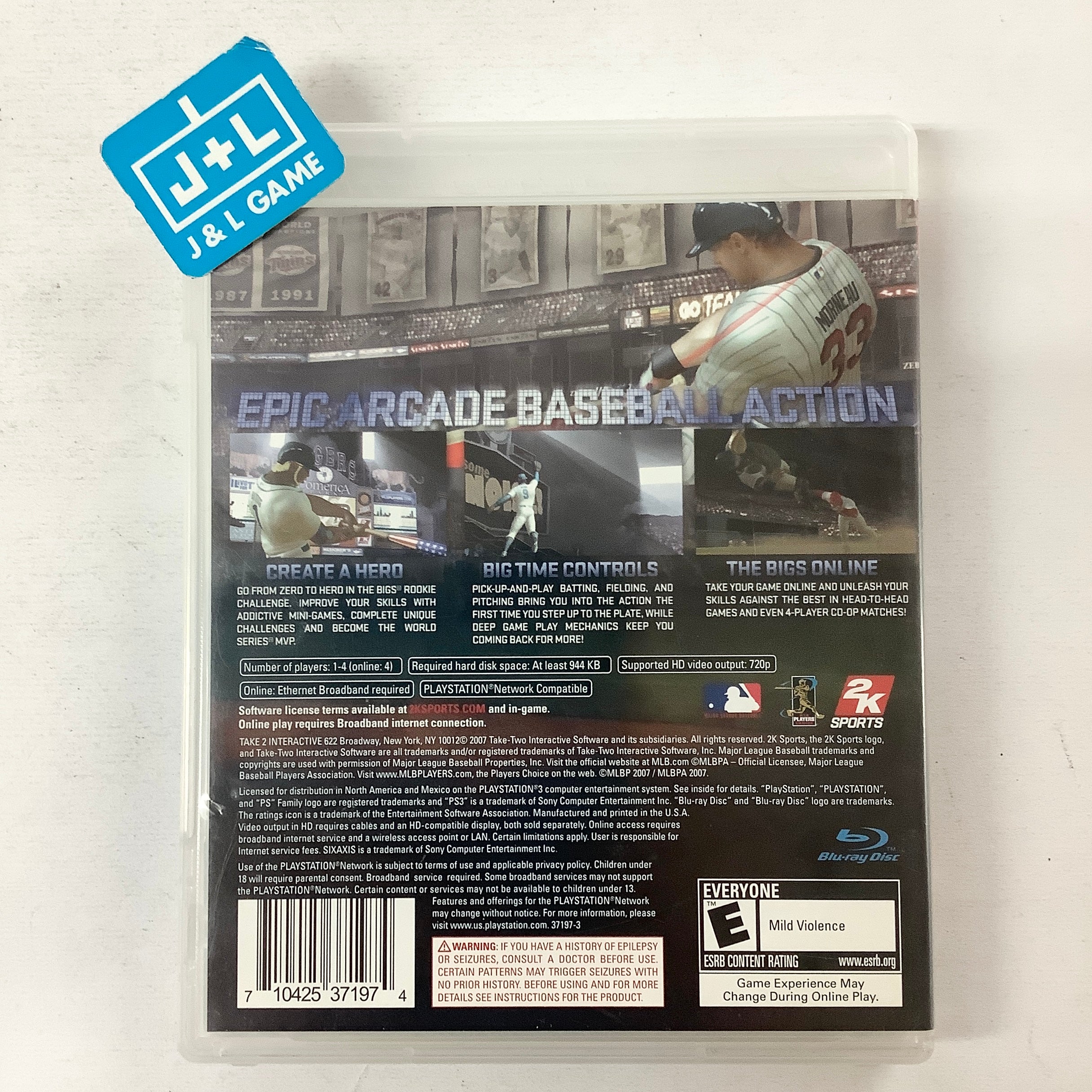 The Bigs (Justin Morneau Cover) - (PS3) PlayStation 3 [Pre-Owned] Video Games 2K Sports   