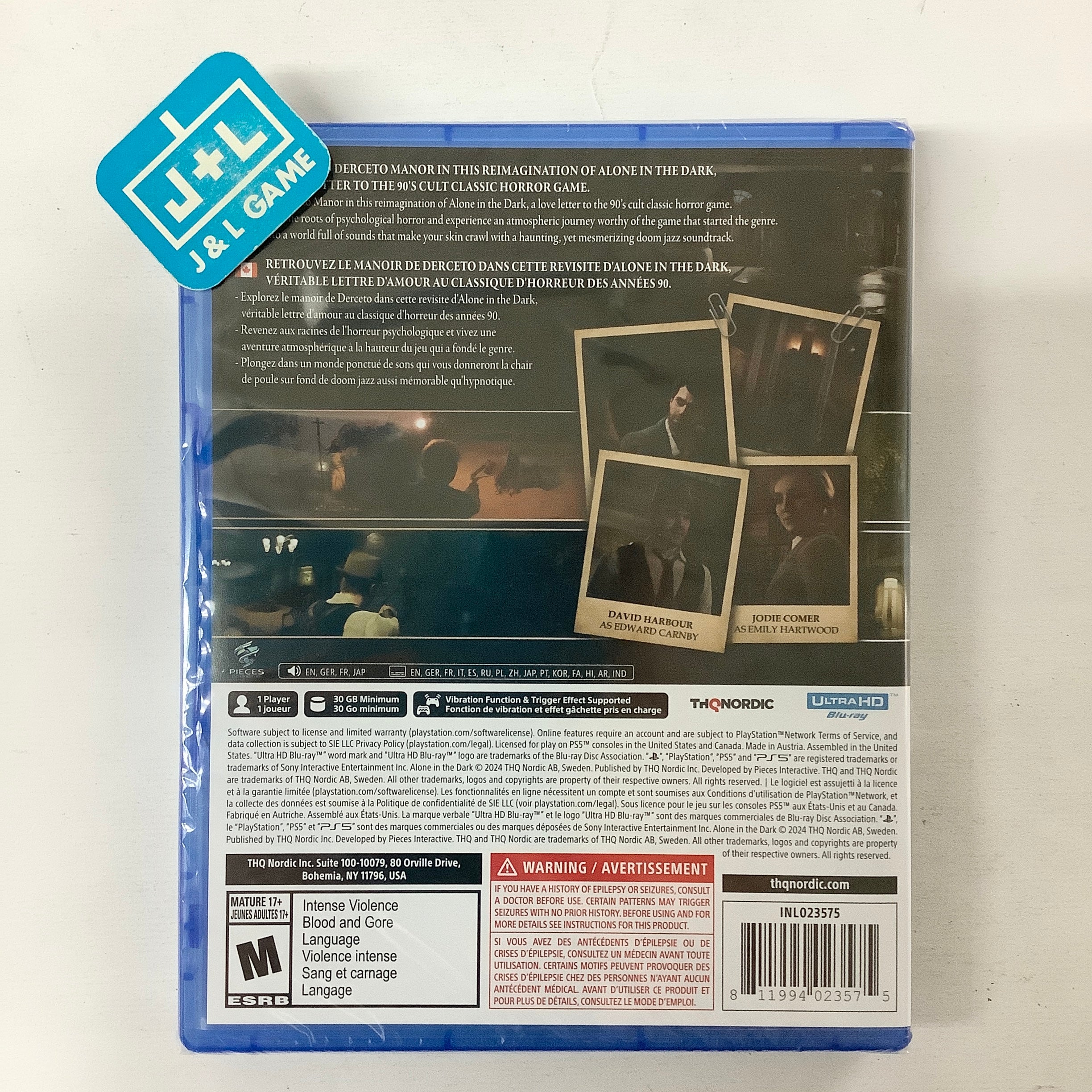 Alone in the Dark - (PS5) PlayStation 5 Video Games THQ Nordic   