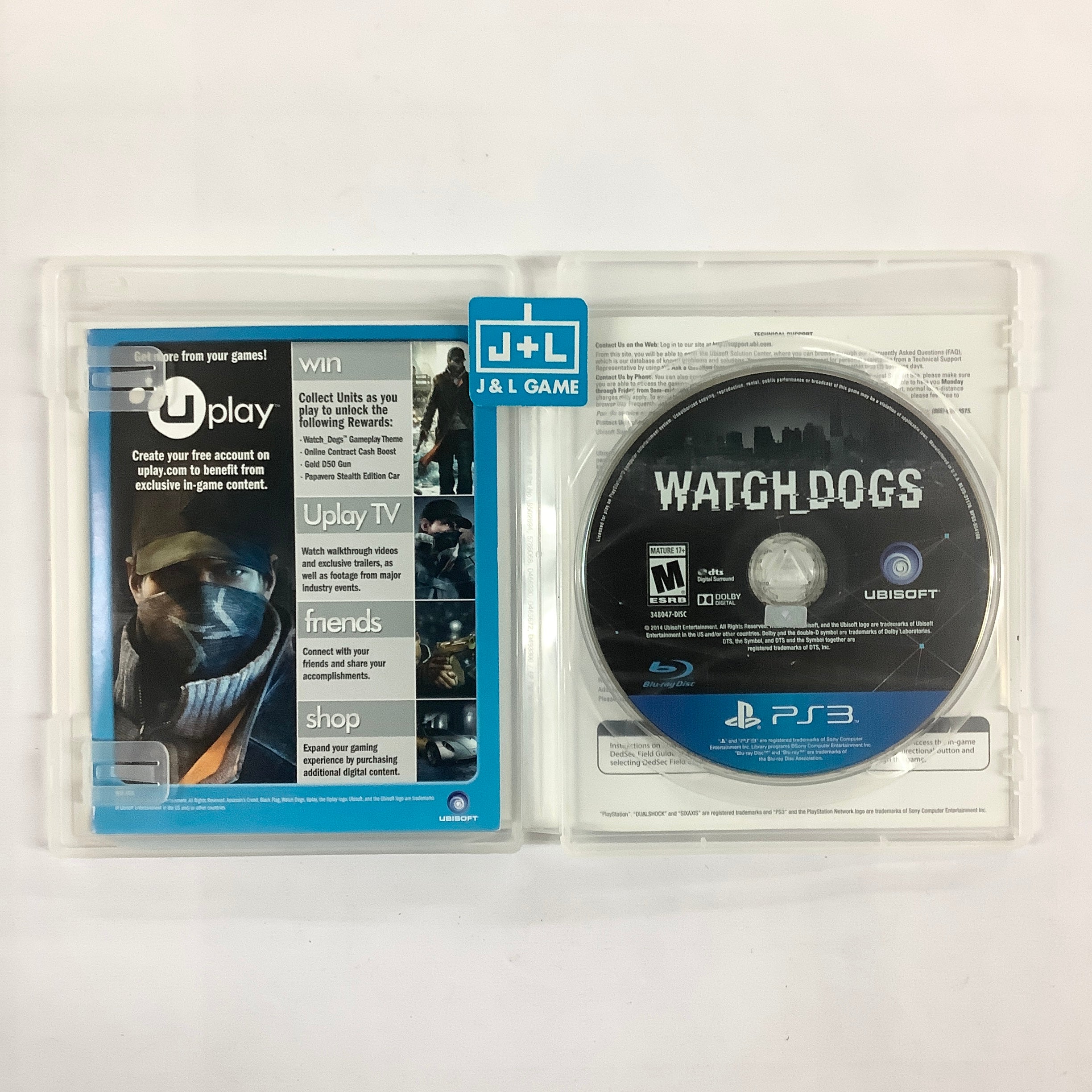 Watch Dogs - (PS3) Playstation 3 [Pre-Owned] Video Games Ubisoft   