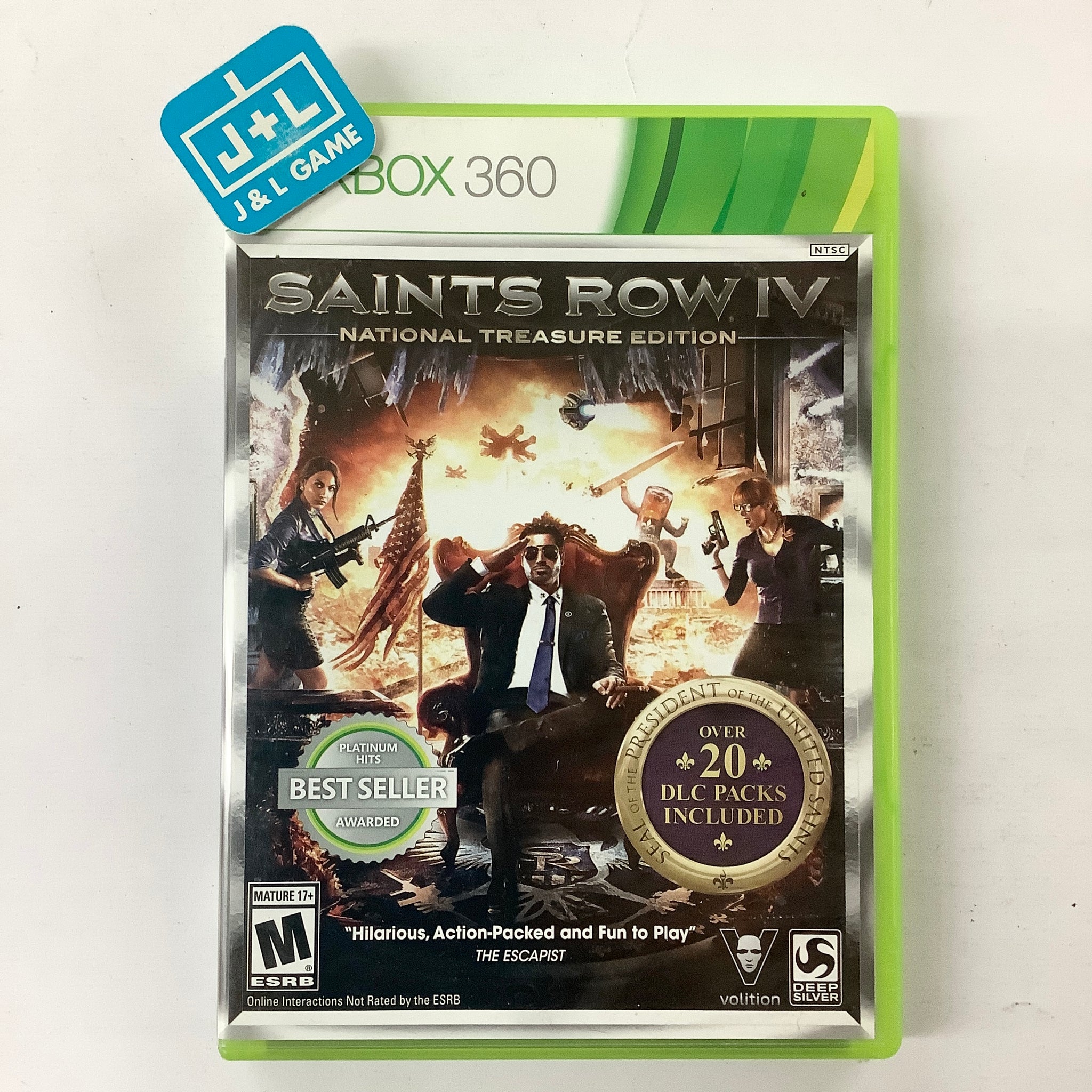 Saints Row IV: National Treasure Edition - Xbox 360 [Pre-Owned] Video Games Deep Silver   