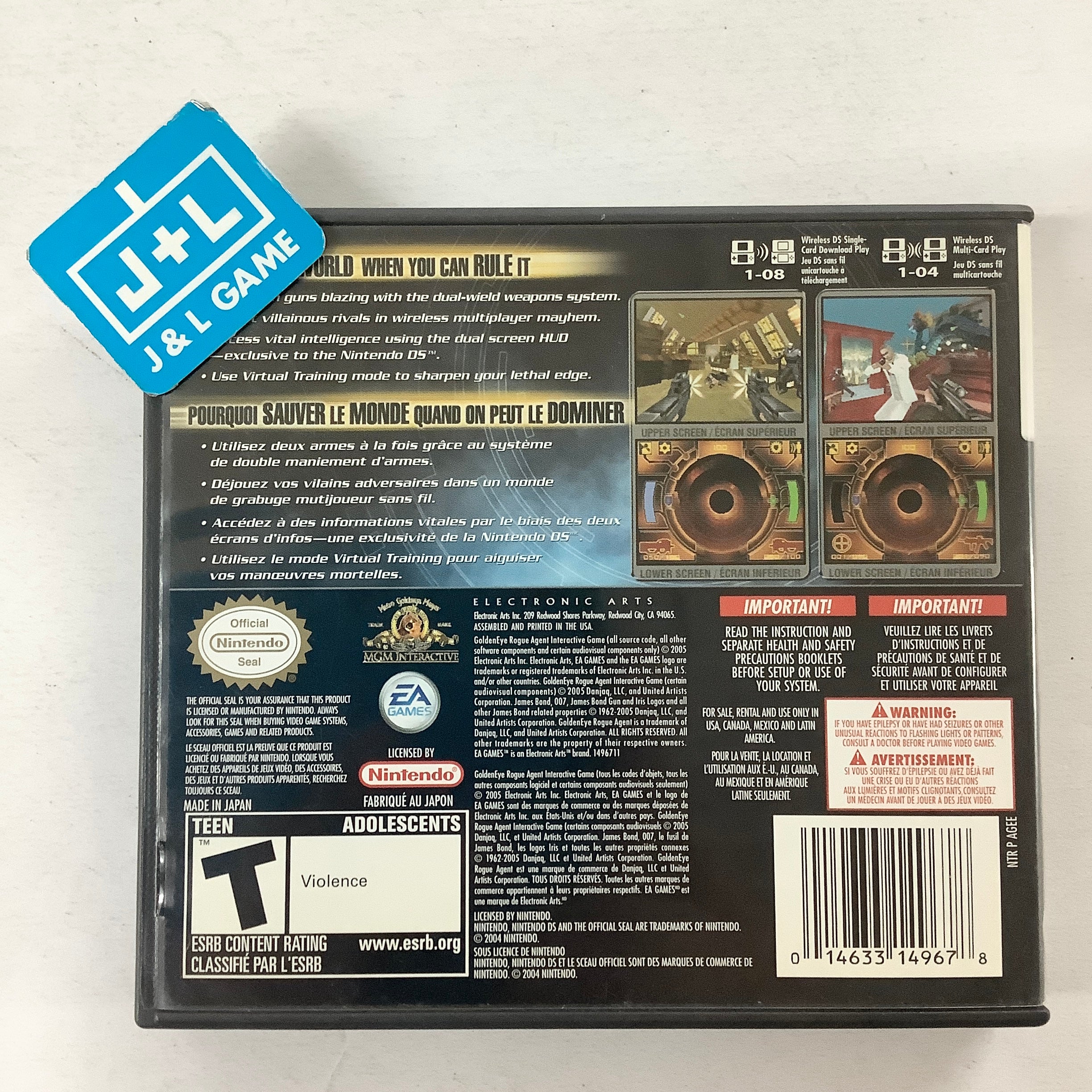 GoldenEye: Rogue Agent - (NDS) Nintendo DS [Pre-Owned] Video Games EA Games