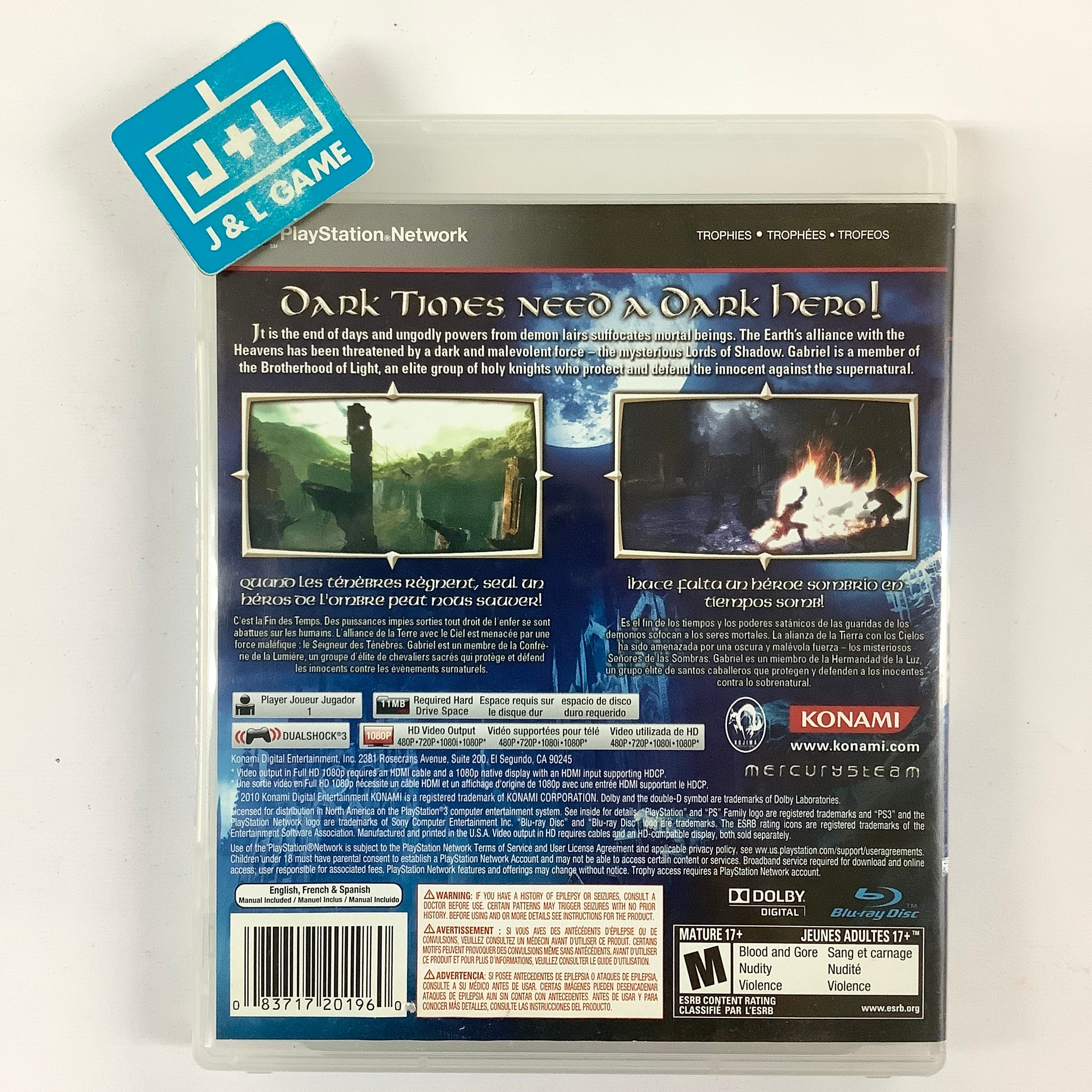 Castlevania: Lords of Shadow - (PS3) PlayStation 3 [Pre-Owned] Video Games Konami   
