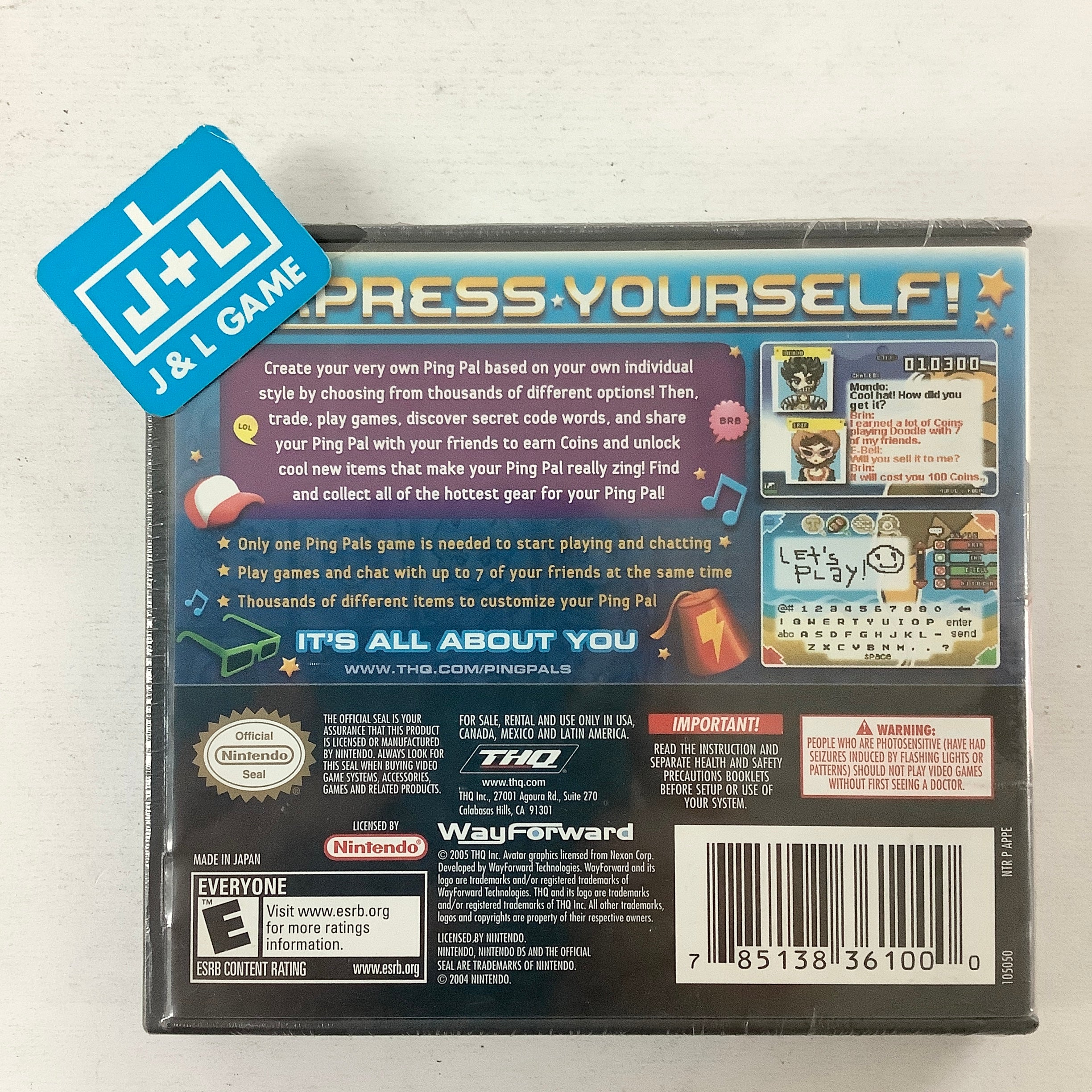 Ping Pals - (NDS) Nintendo DS Video Games THQ   