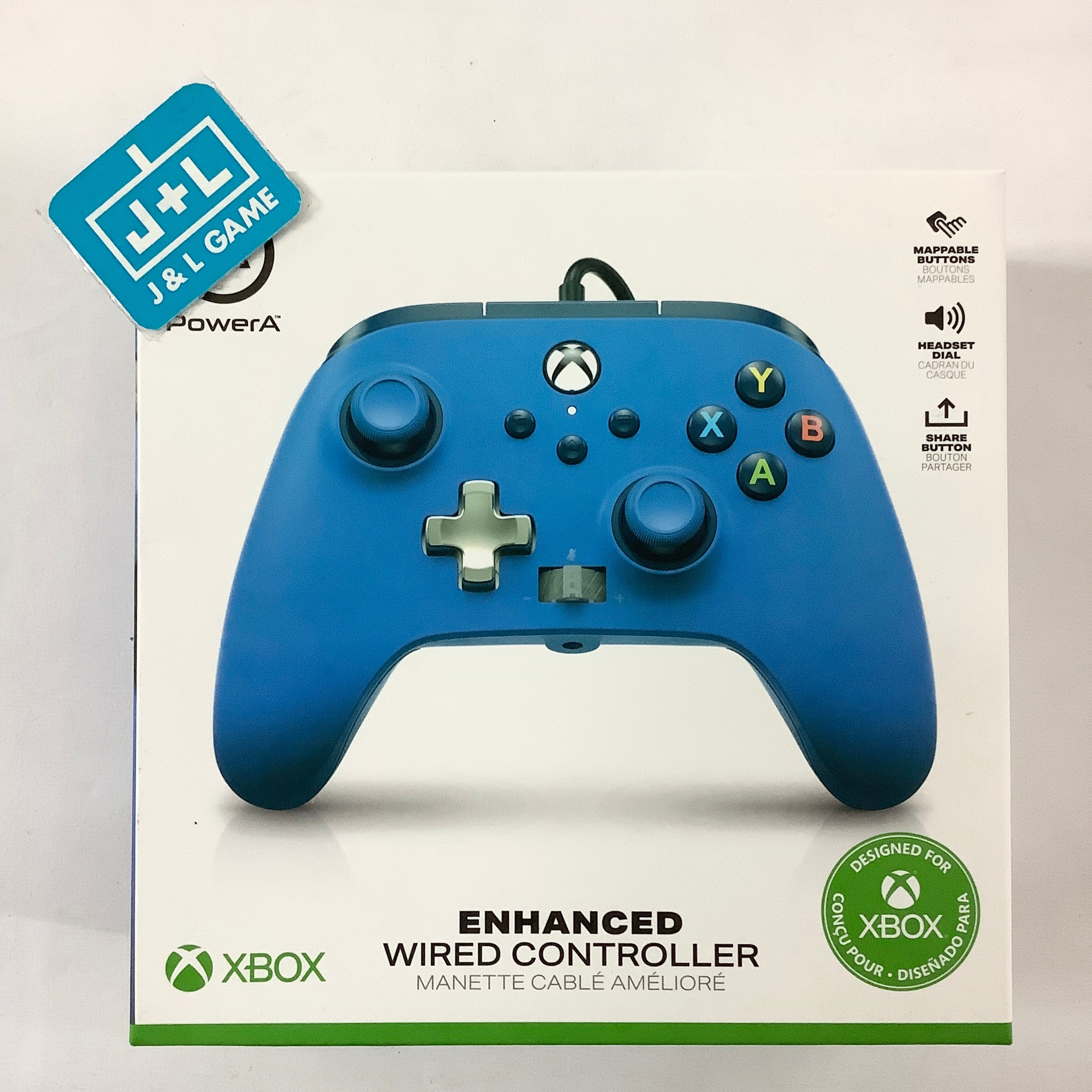 PowerA Enhanced Wired Controller (Blue) - (XSX) Xbox Series X ACCESSORIES PowerA   