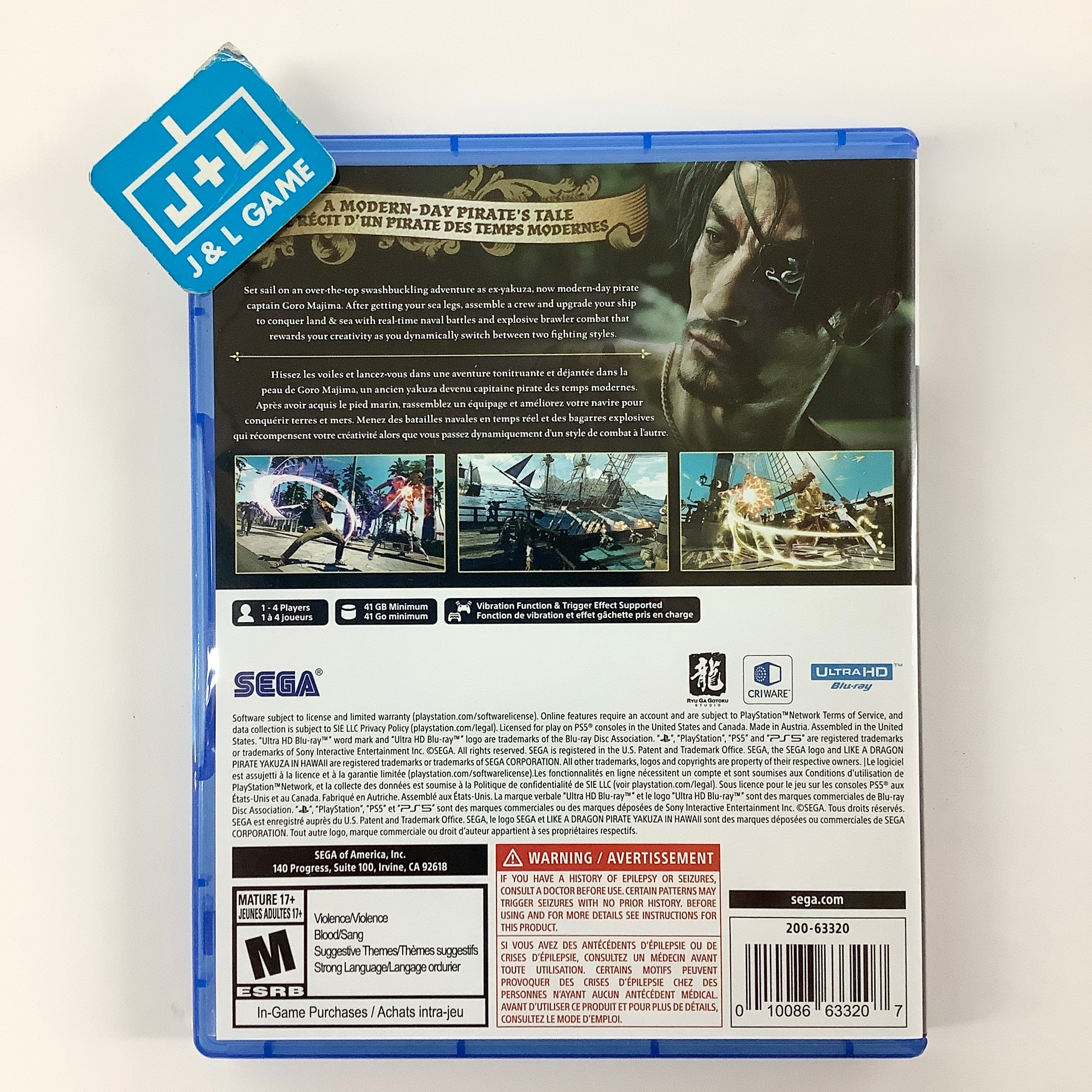Like a Dragon: Pirate Yakuza in Hawaii - (PS5) PlayStation 5 [Pre-Owned] Video Games SEGA