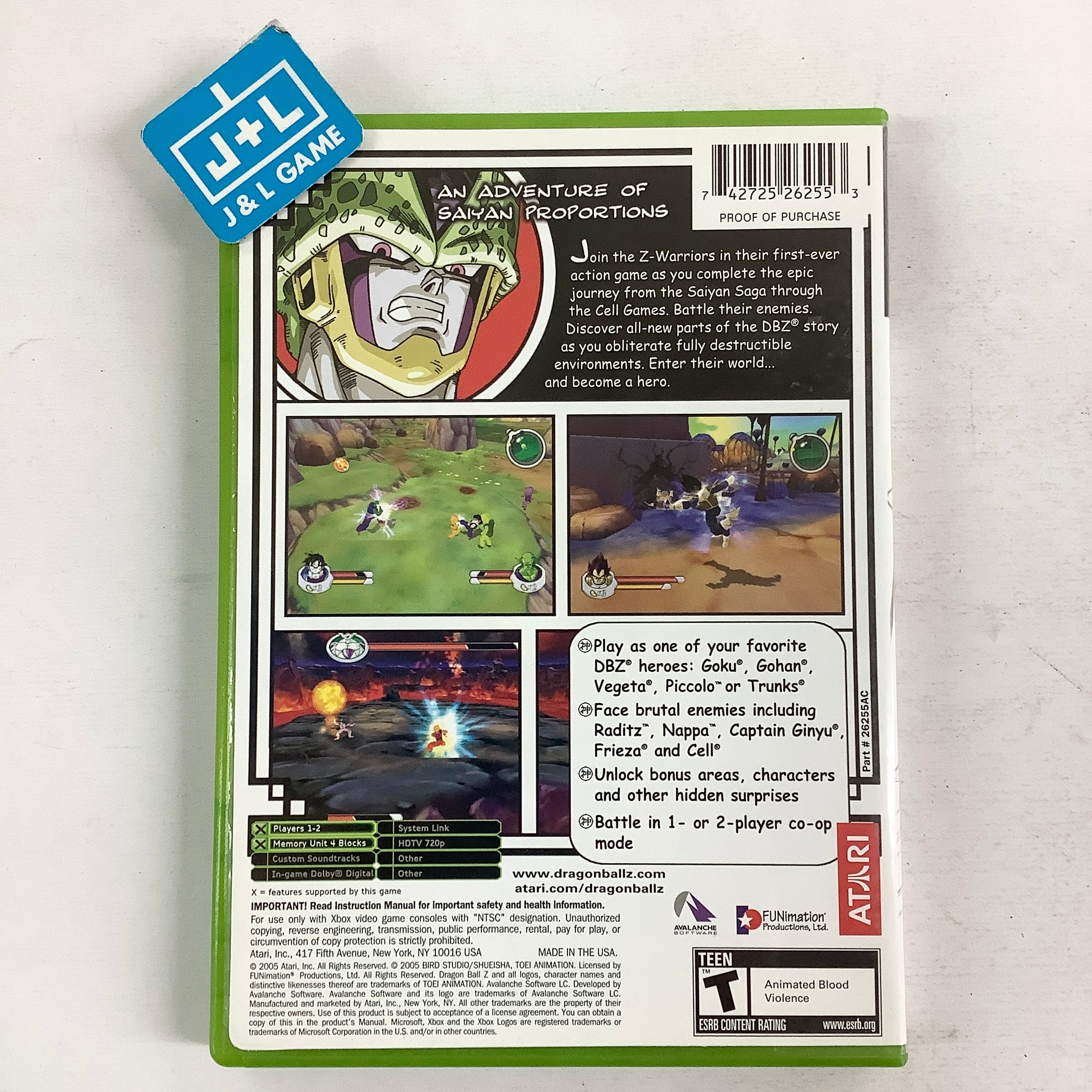 Dragon Ball Z: Sagas - (XB) Xbox [Pre-Owned] Video Games Atari SA