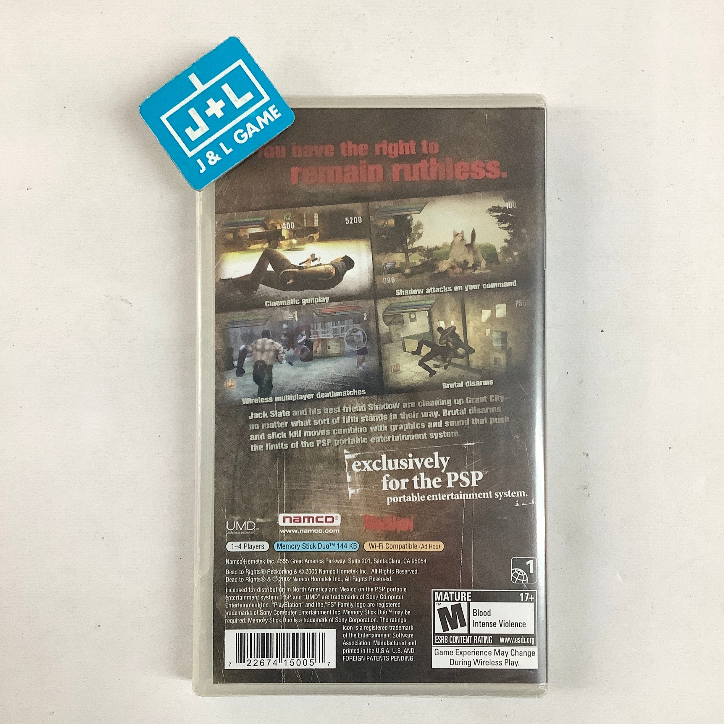 Dead to Rights: Reckoning - Sony PSP Video Games Namco
