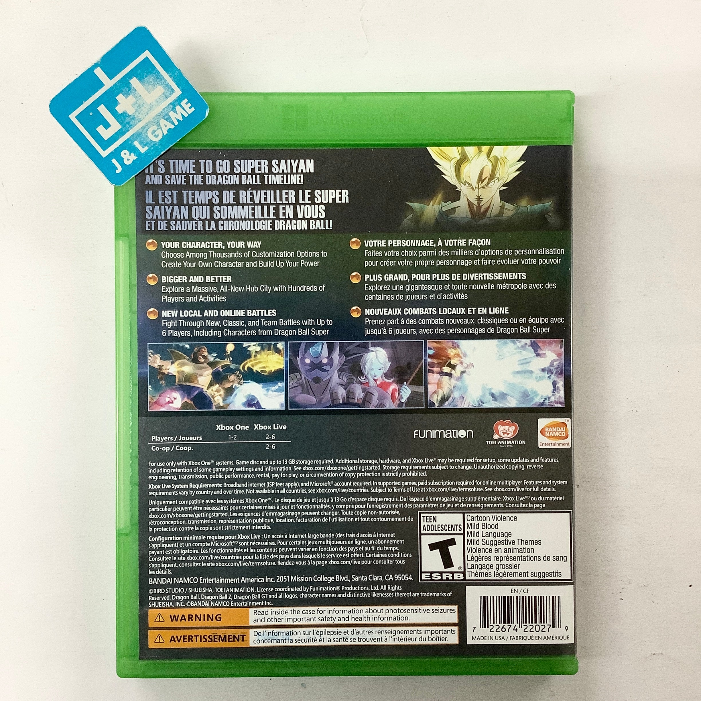 Dragon Ball: Xenoverse 2 - (XB1) Xbox One [Pre-Owned] | J&L Game