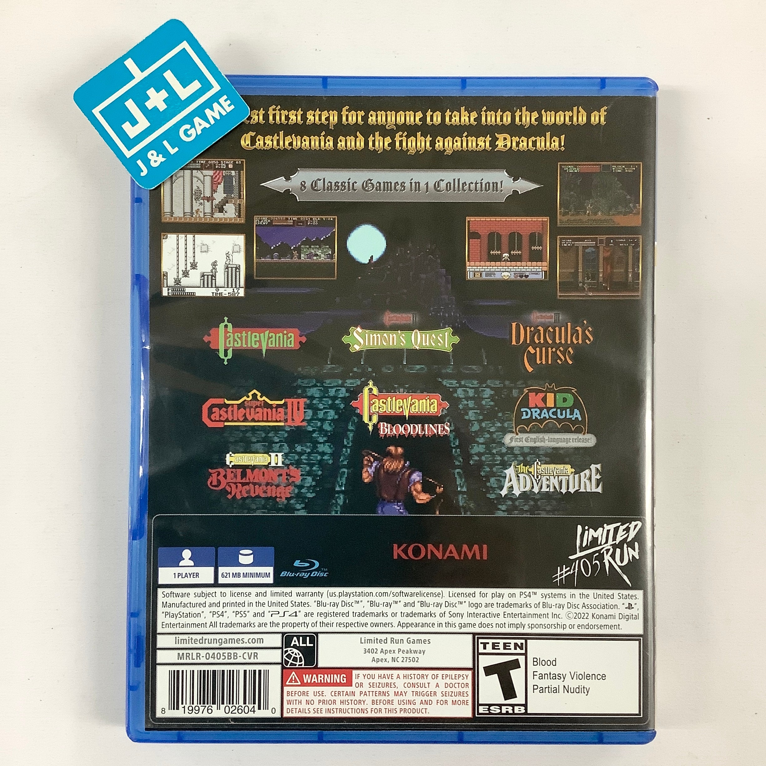 Castlevania Anniversary Collection (Limited Run #405) (Alt. Cover) - (PS4) PlayStation 4 [Pre-Owned] Video Games Limited Run Games   