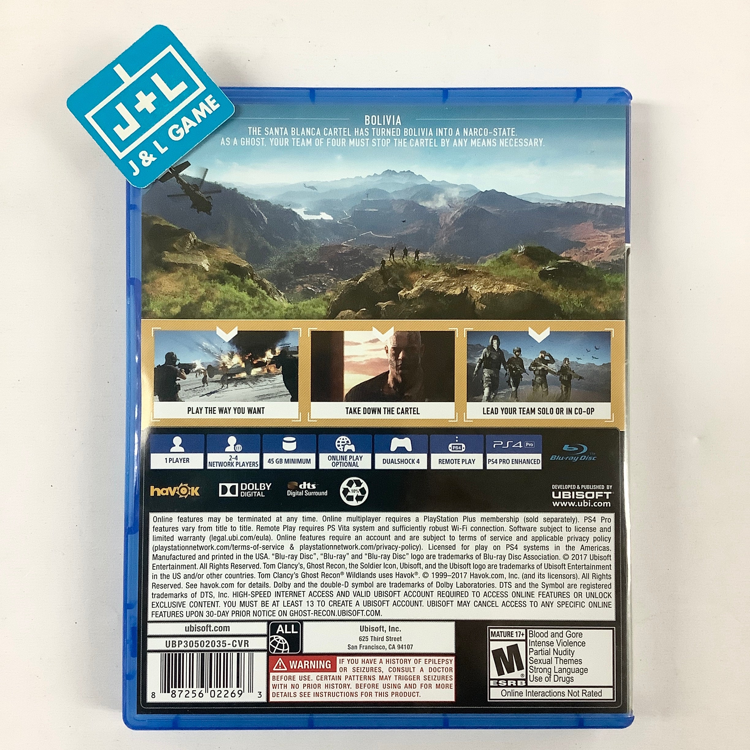 Tom Clancy's Ghost Recon: Wildlands - (PS4) PlayStation 4 [Pre-Owned] Video Games Ubisoft   