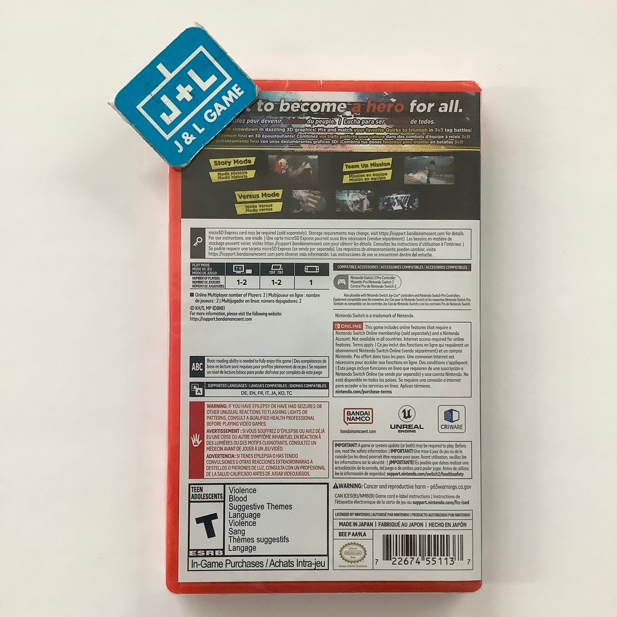 My Hero Academia: All's Justice - (NS2) Nintendo Switch 2 Video Games Bandai Namco