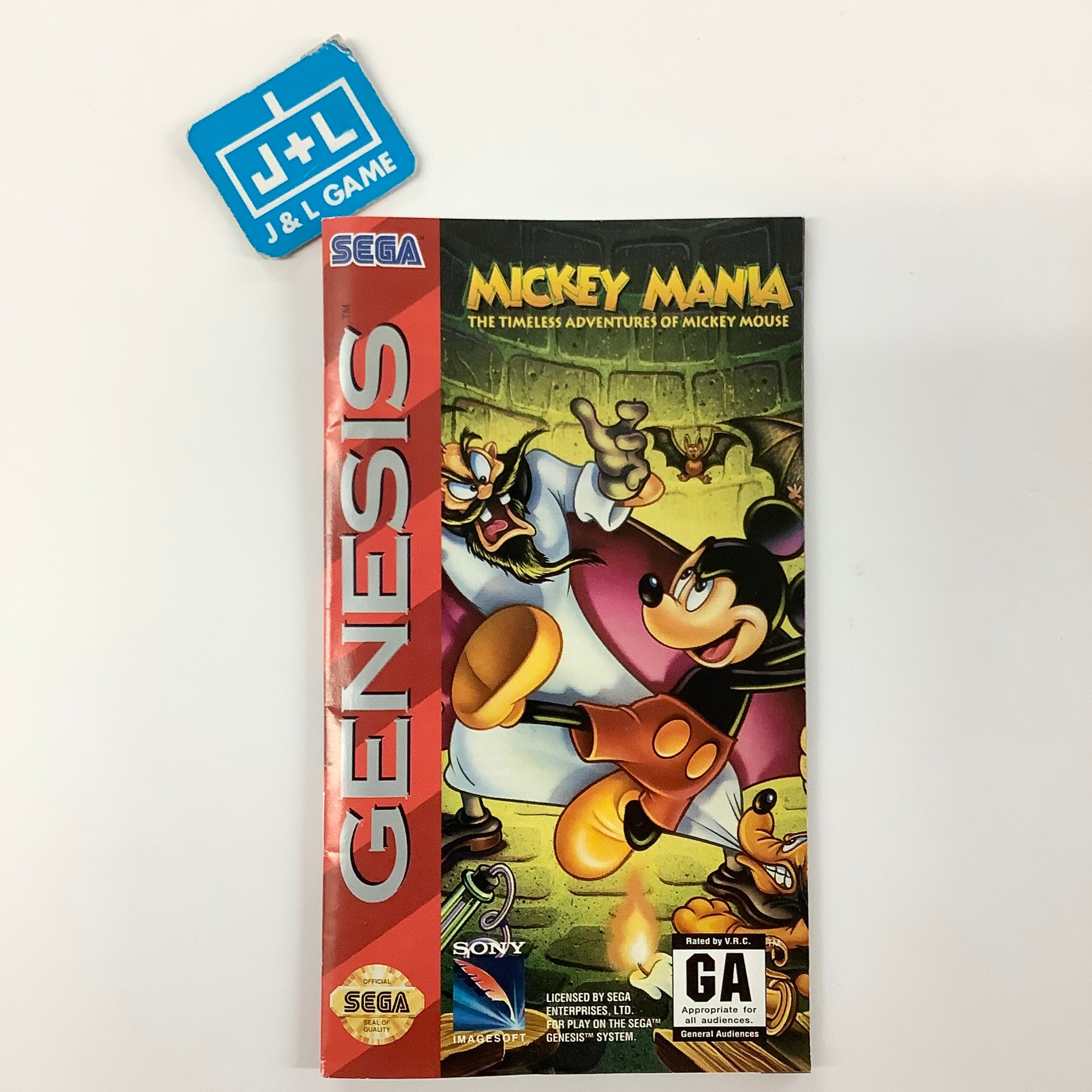 Mickey Mania: The Timeless Adventures of Mickey Mouse - (SG) SEGA Genesis [Pre-Owned] Video Games Sony Imagesoft