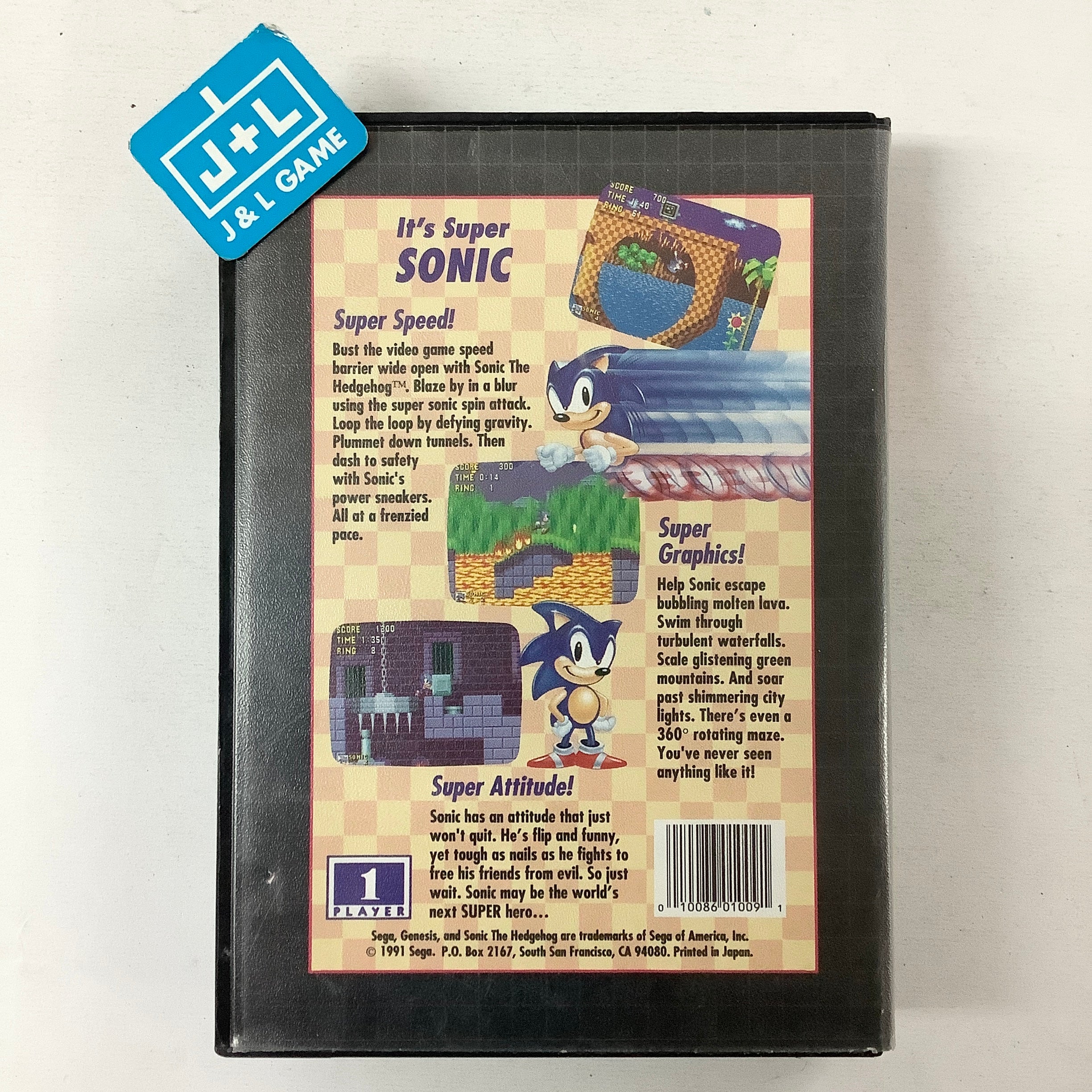 Sonic the Hedgehog - (SG) SEGA Genesis [Pre-Owned] Video Games Sega
