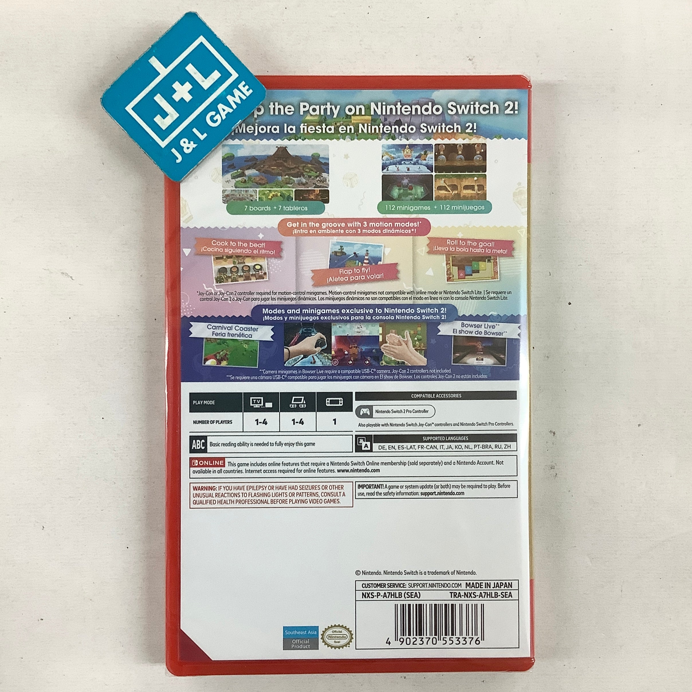 Super Mario Party Jamboree (Nintendo Switch 2 Edition + Jamboree TV) - (NS2) Nintendo Switch 2 (World Edition) Video Games Nintendo