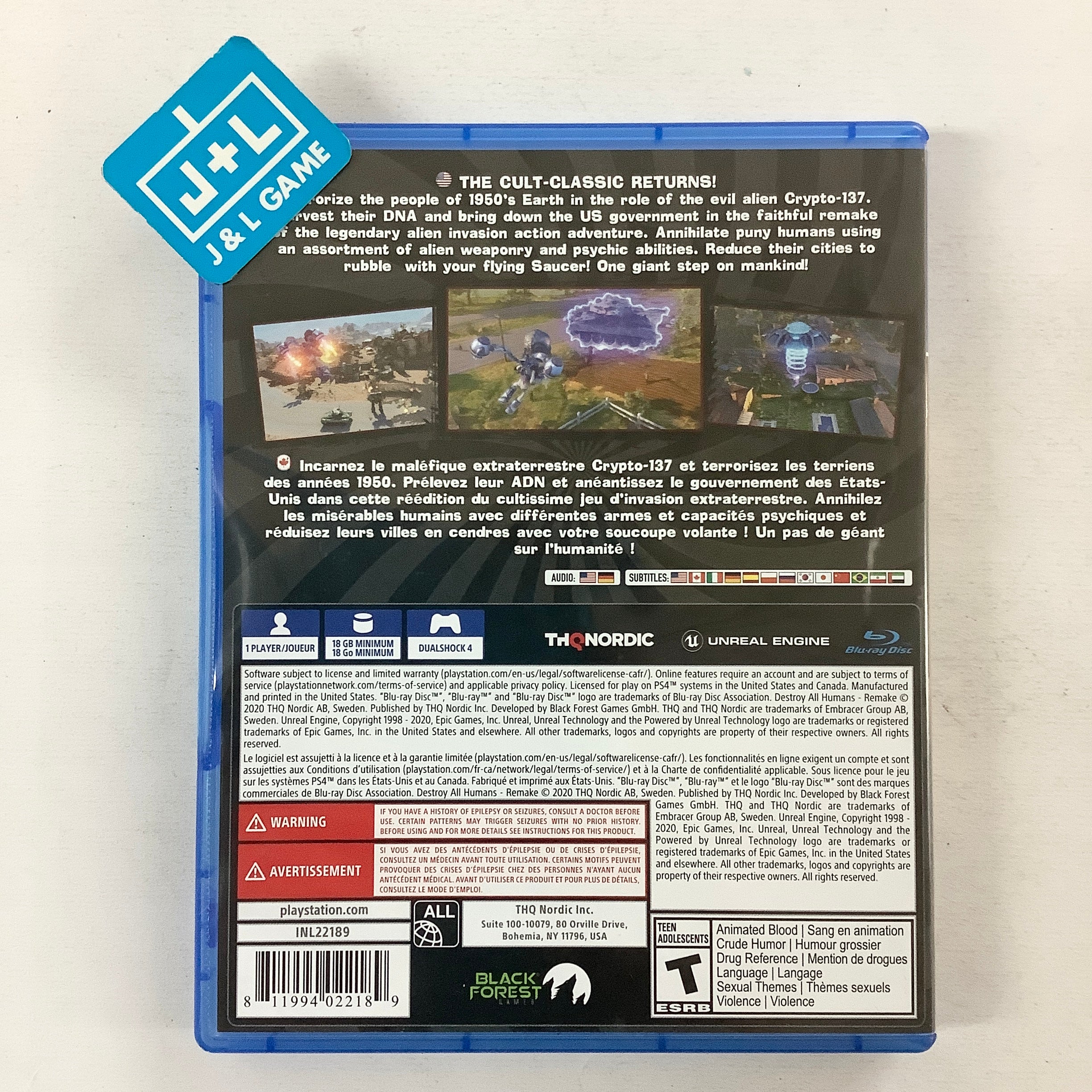 Destroy All Humans! - (PS4) PlayStation 4 [Pre-Owned] Video Games THQ Nordic   