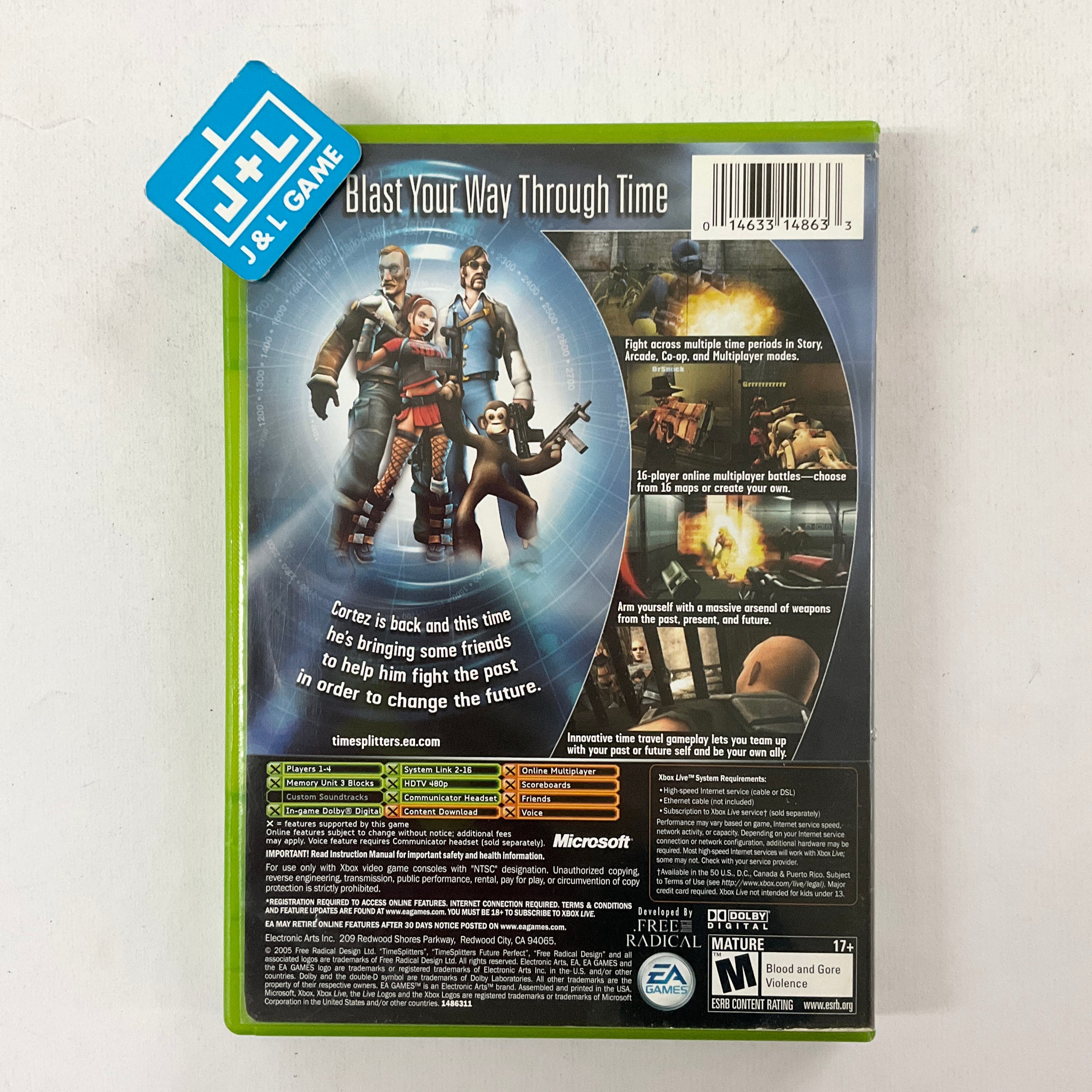 TimeSplitters: Future Perfect - (XB) Xbox [Pre-Owned] Video Games EA Games   
