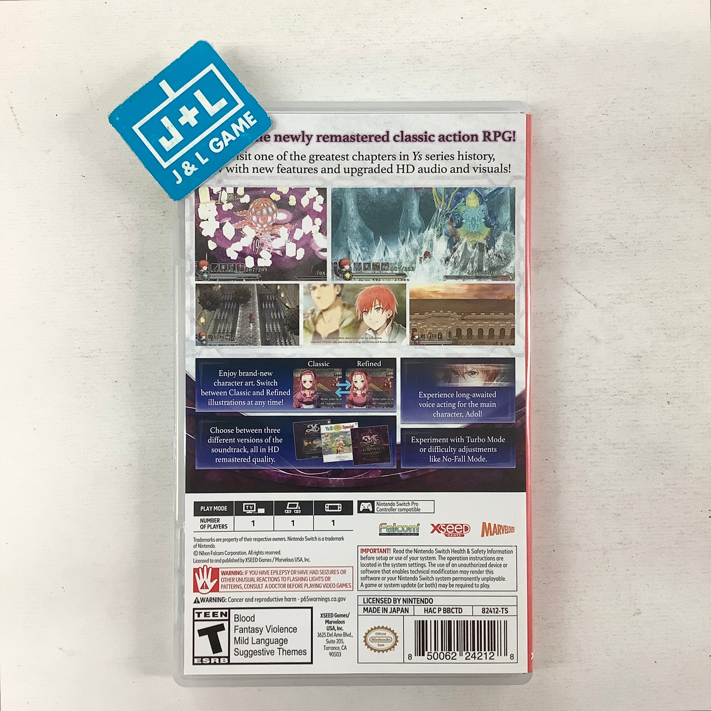 Ys Memoire: The Oath of Felghana - (NSW) Nintendo Switch [Pre-Owned] Video Games XSEED Games