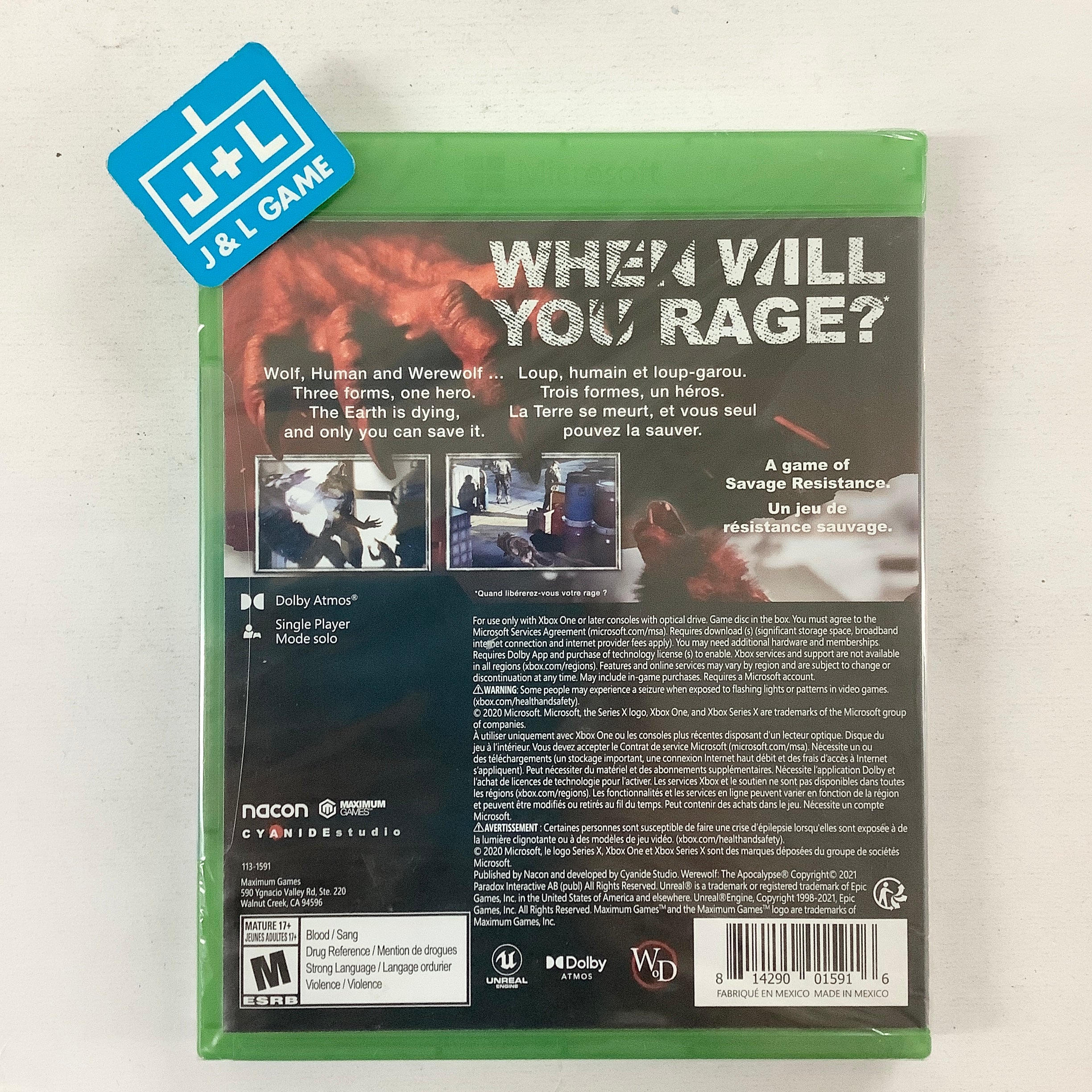 Werewolf: The Apocalypse - Earthblood - (XSX) Xbox Series X Video Games NACON   