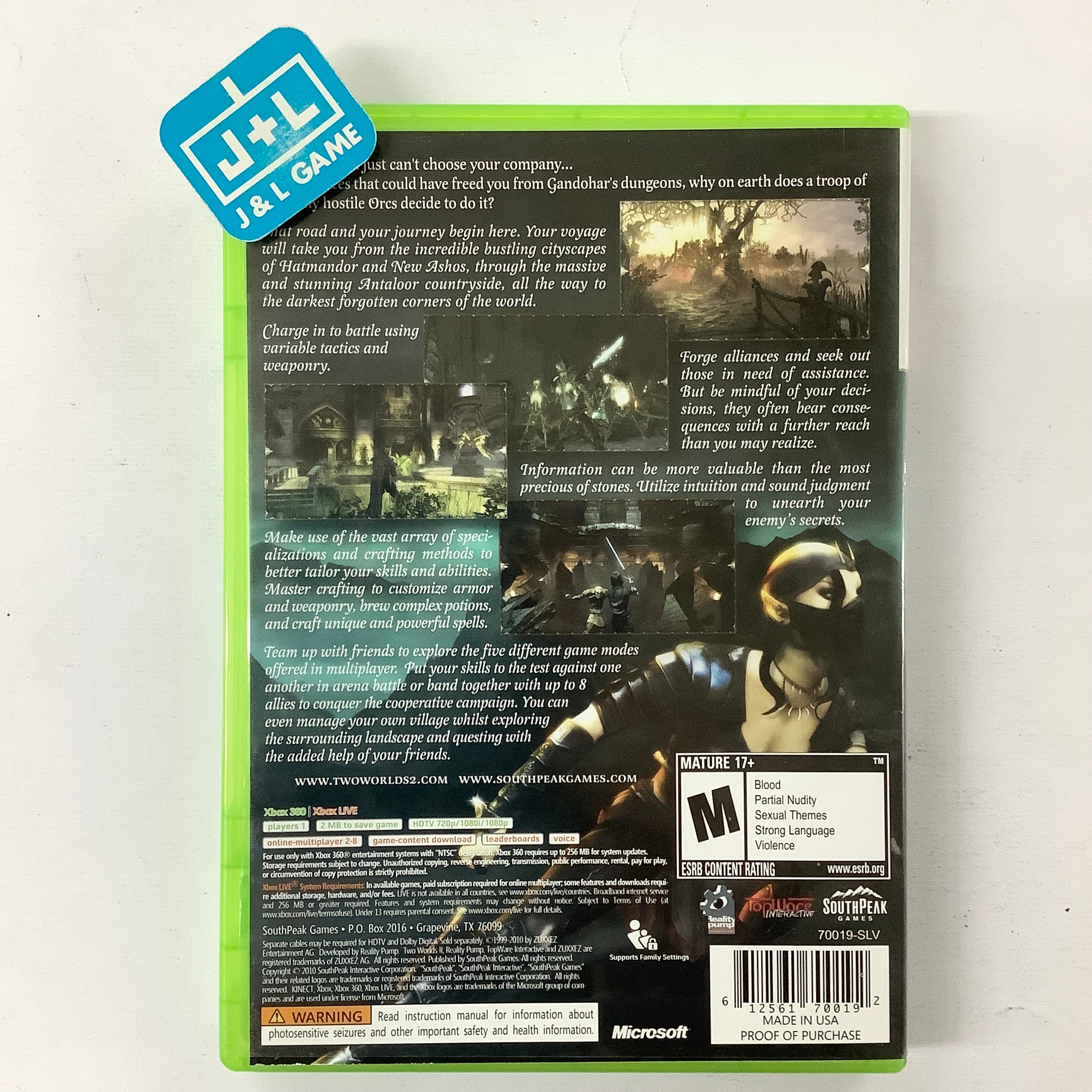 Two Worlds II - Xbox 360 [Pre-Owned] | J&L Game