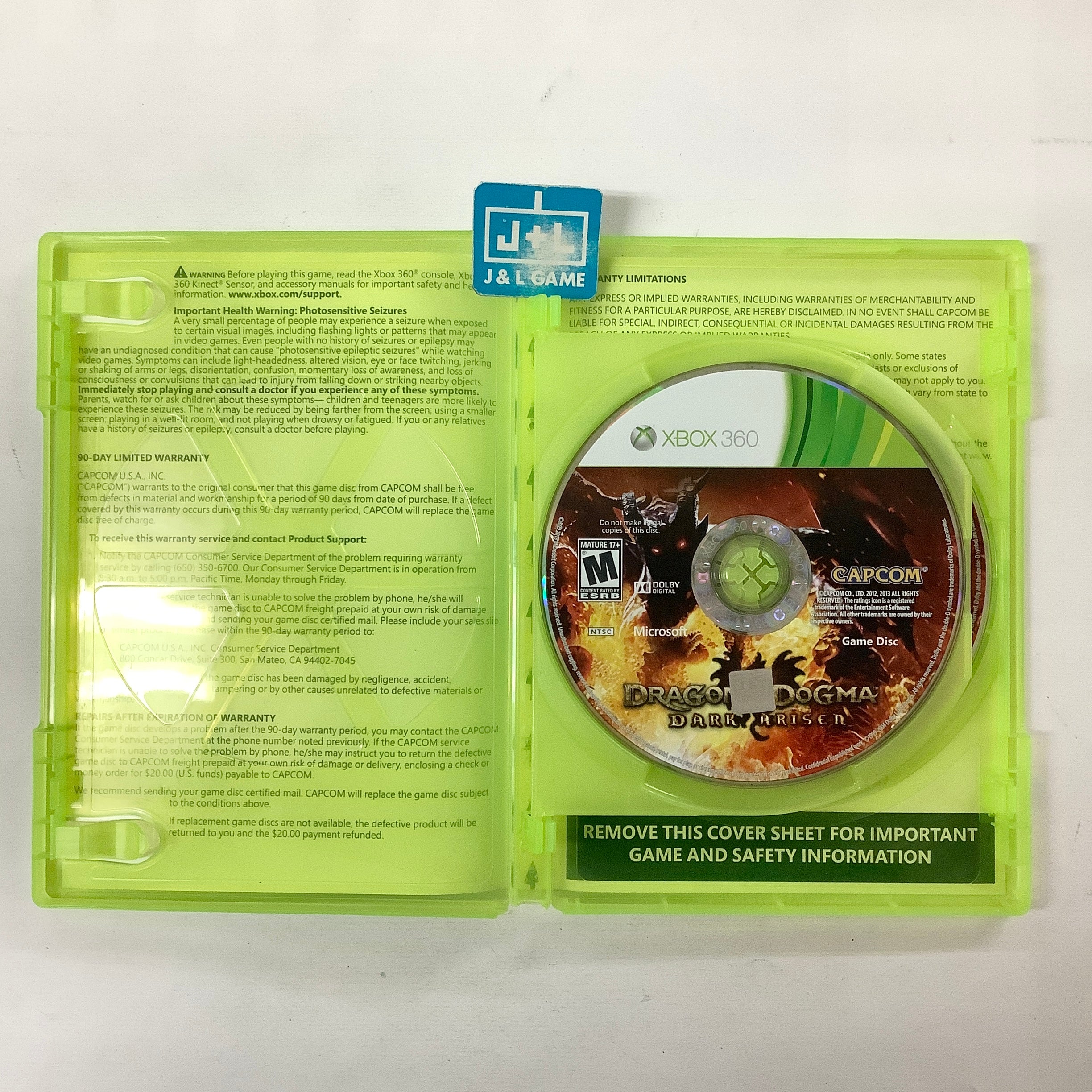 Dragon's Dogma: Dark Arisen - Xbox 360 [Pre-Owned] Video Games Capcom   