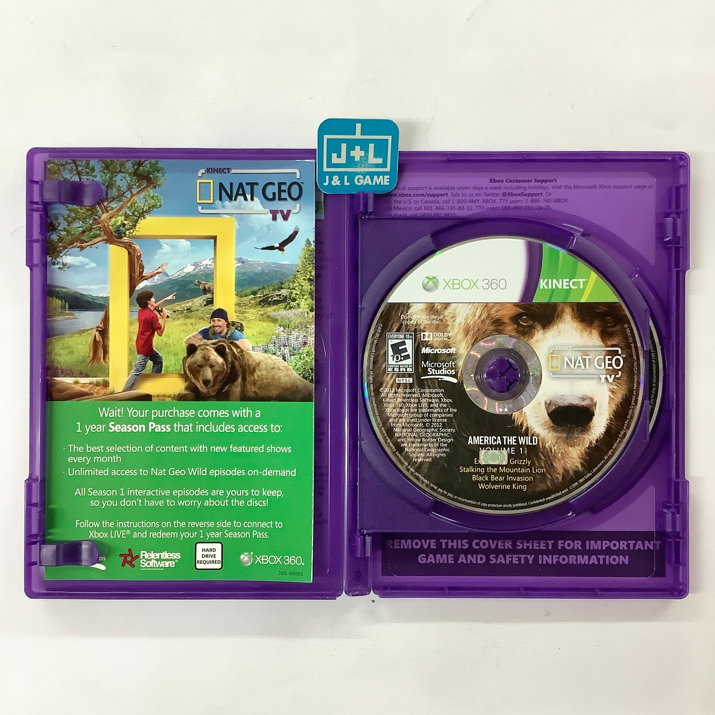 Kinect Nat Geo TV: America the Wild - Xbox 360 [Pre-Owned] | J&L Game