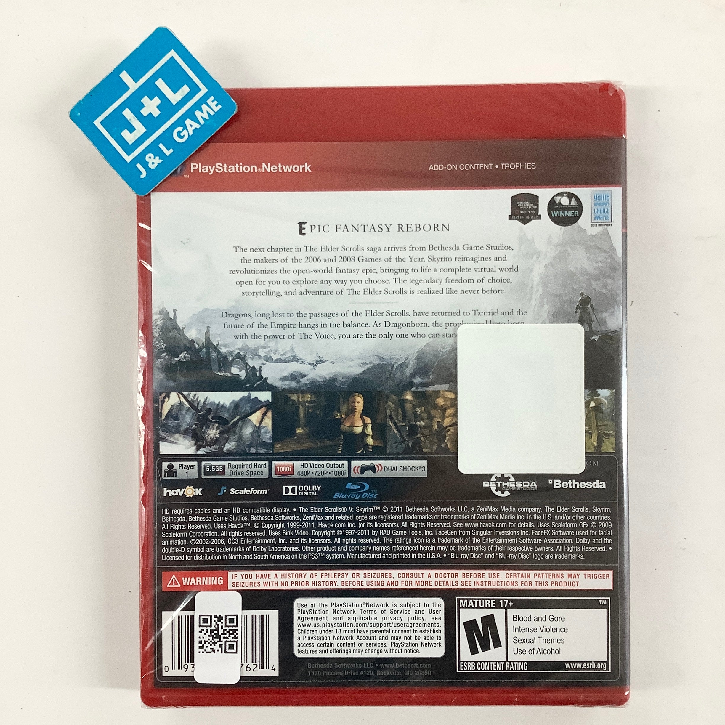 The Elder Scrolls V: Skyrim (Greatest Hits) - (PS3) PlayStation 3