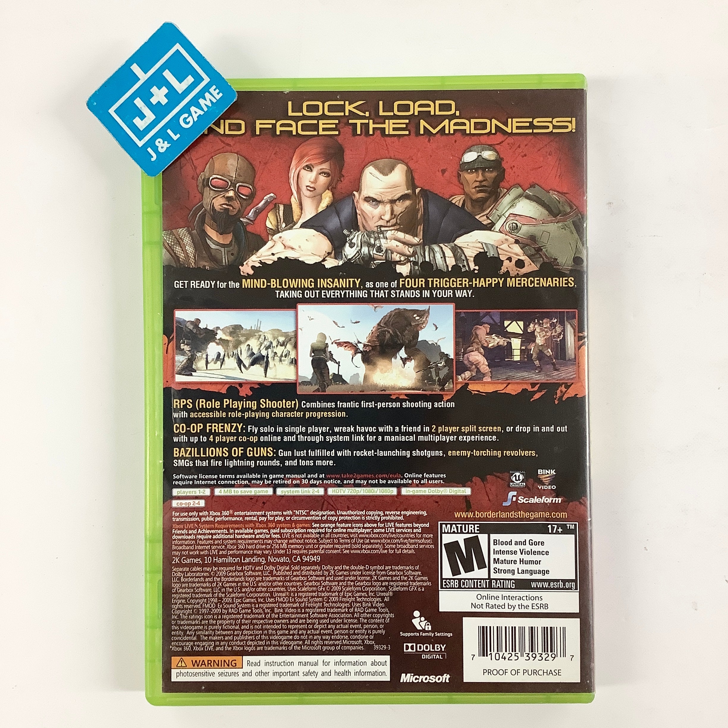 Borderlands - Xbox 360 [Pre-Owned] Video Games 2K Games