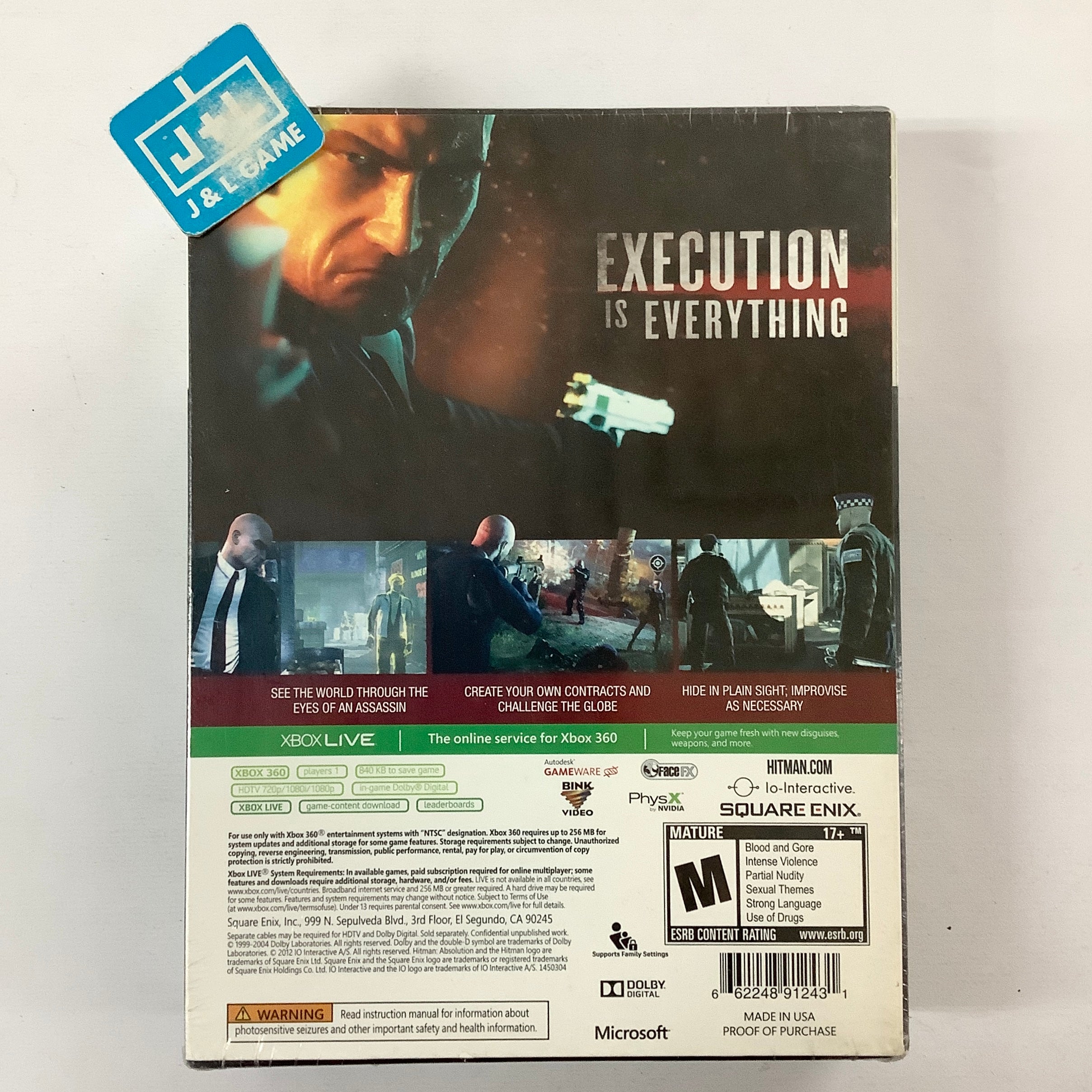 Hitman: Absolution (Professional Edition) - Xbox 360 Video Games Square Enix   