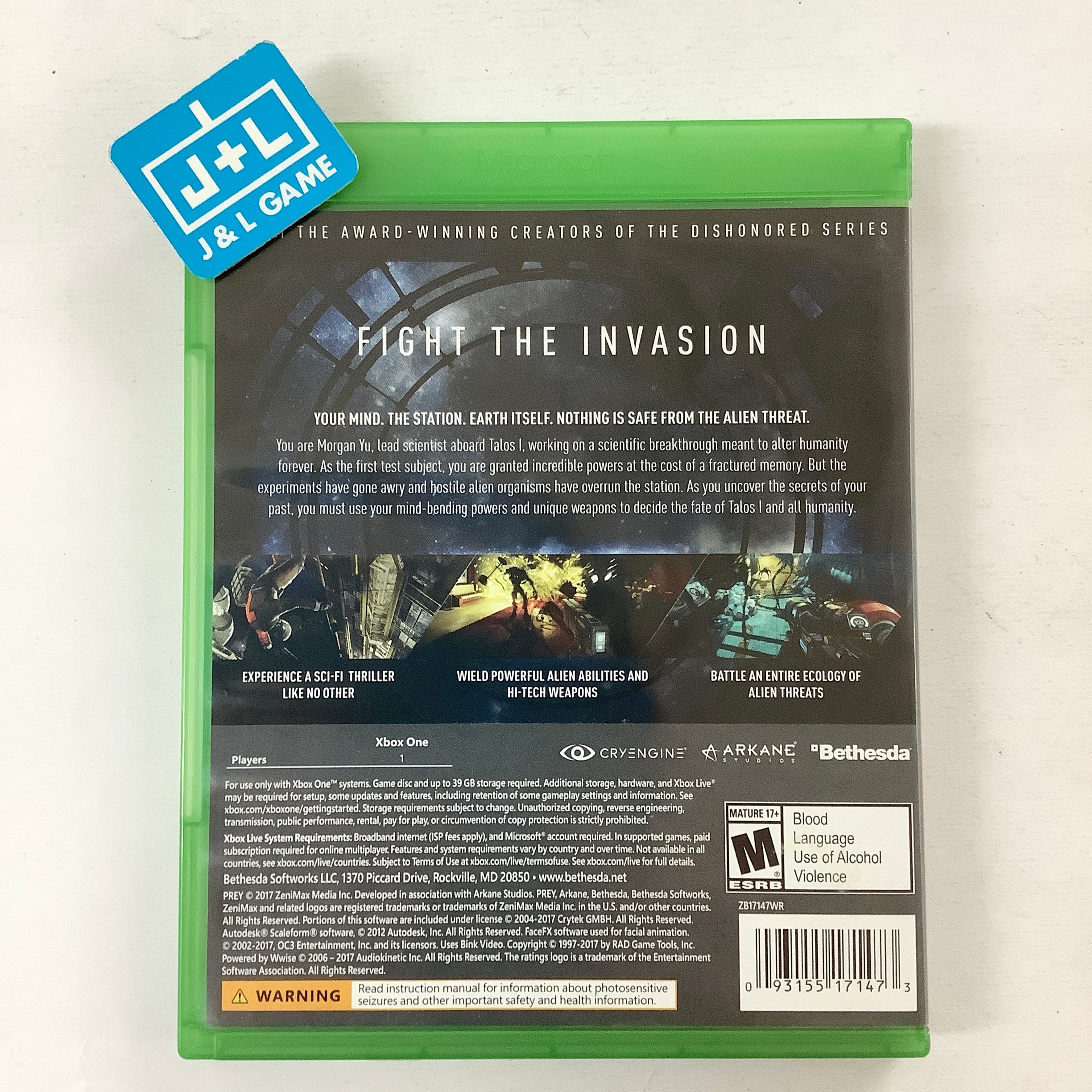 Prey - (XB1) Xbox One [Pre-Owned] Video Games Bethesda   