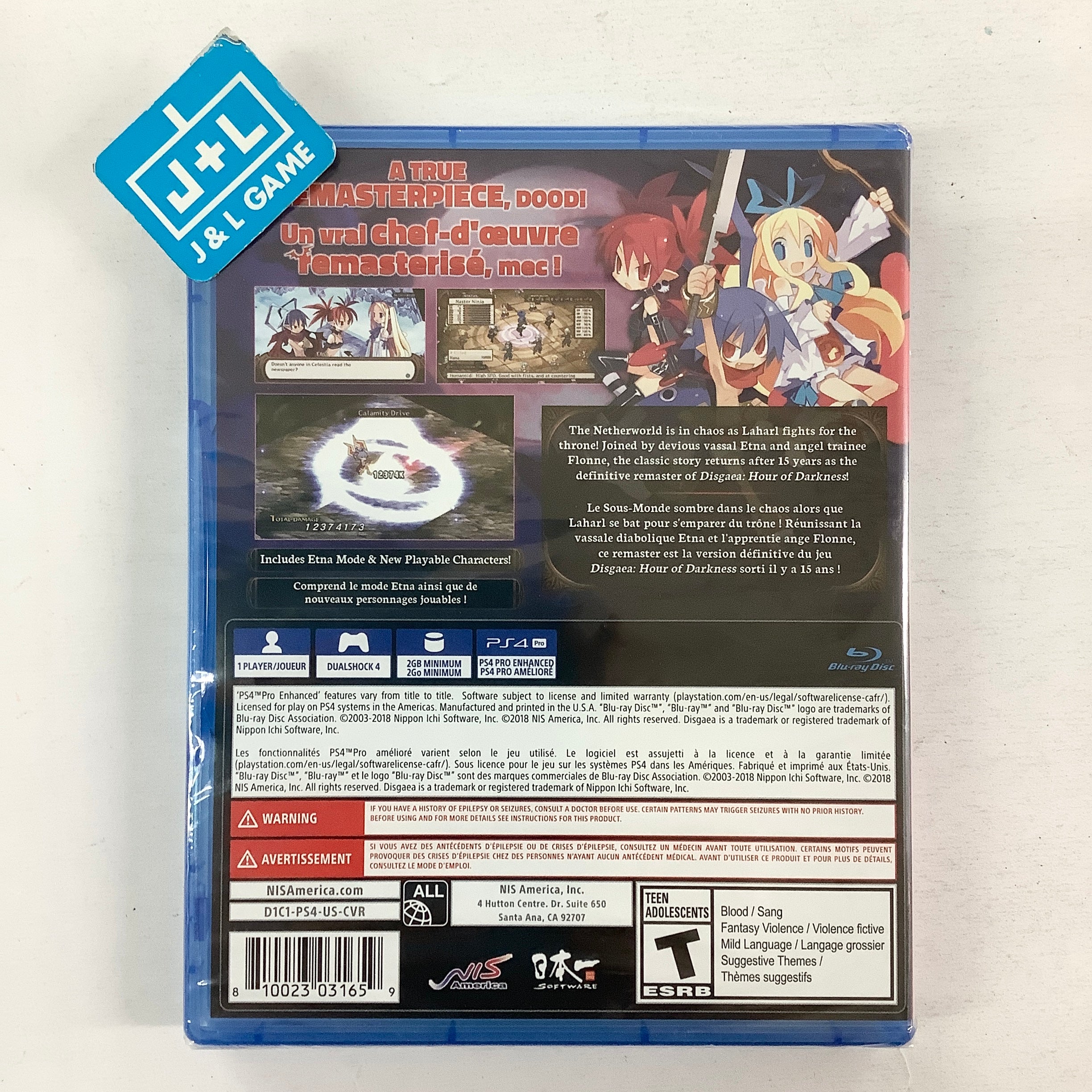 Disgaea 1 Complete - (PS4) PlayStation 4 Video Games NIS America