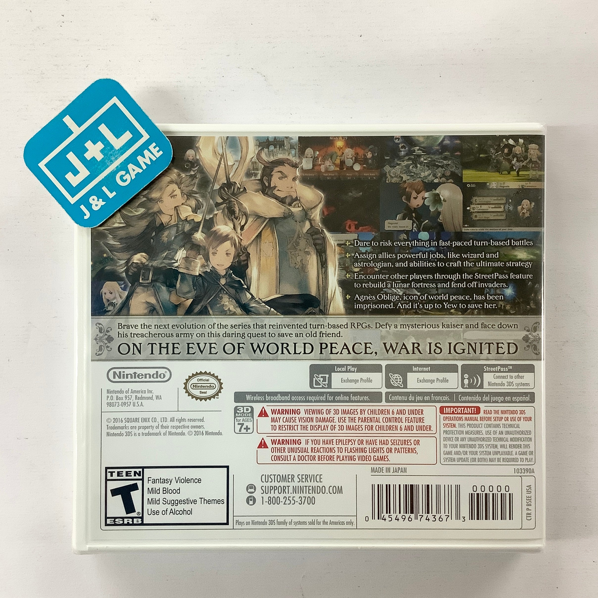 Bravely Second: End Layer - Nintendo 3DS | J&L Game