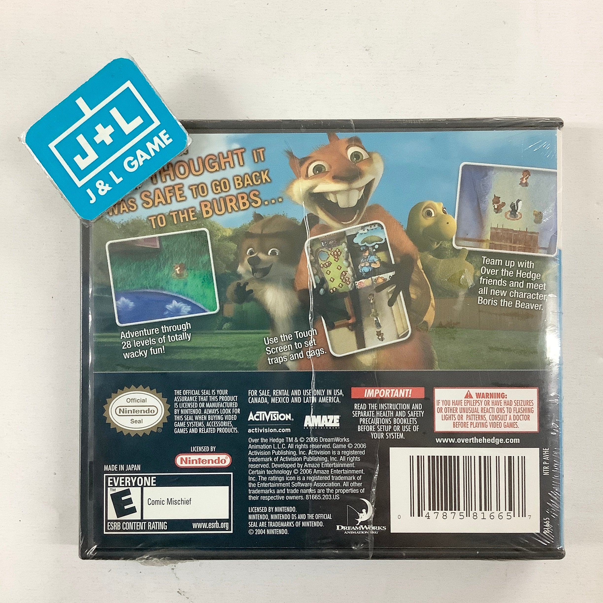Over the Hedge: Hammy Goes Nuts! - (NDS) Nintendo DS | J&L Game