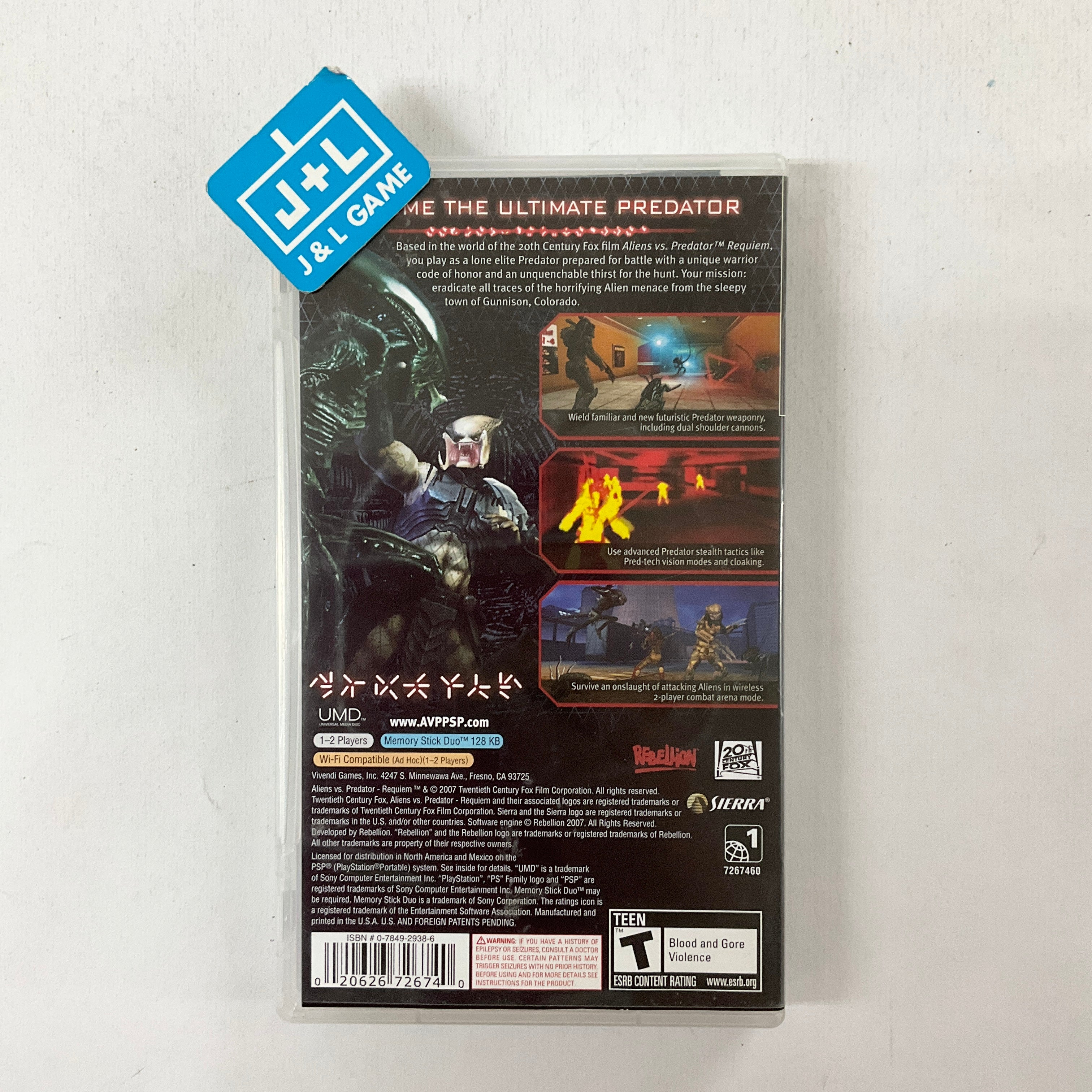Aliens vs. Predator: Requiem - Sony PSP [Pre-Owned] | J&L Game