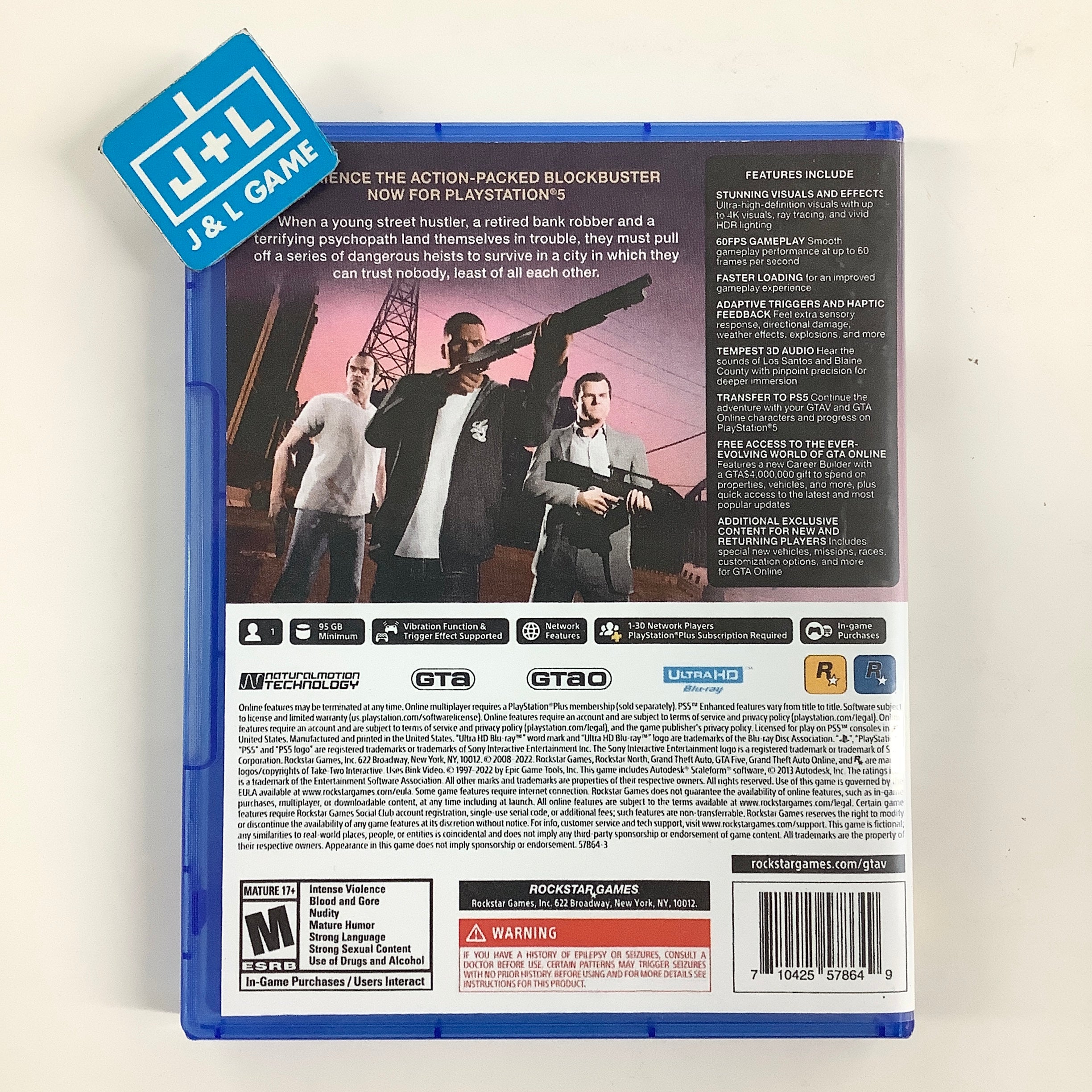 Grand Theft Auto V - (PS5) PlayStation 5 [Pre-Owned] Video Games Rockstar Games