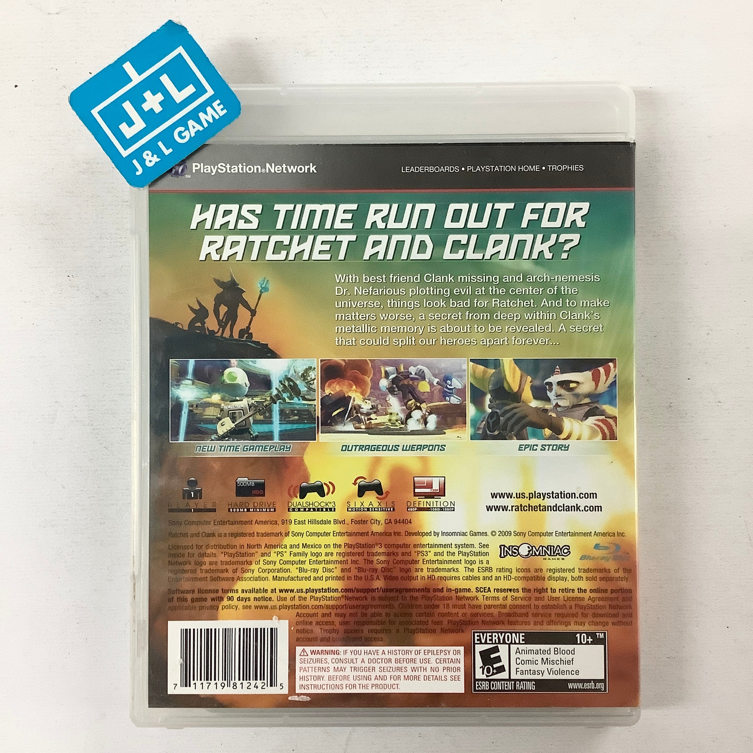 Ratchet & Clank Future: A Crack in Time - (PS3) PlayStation 3 [Pre-Owned] Video Games SCEA   