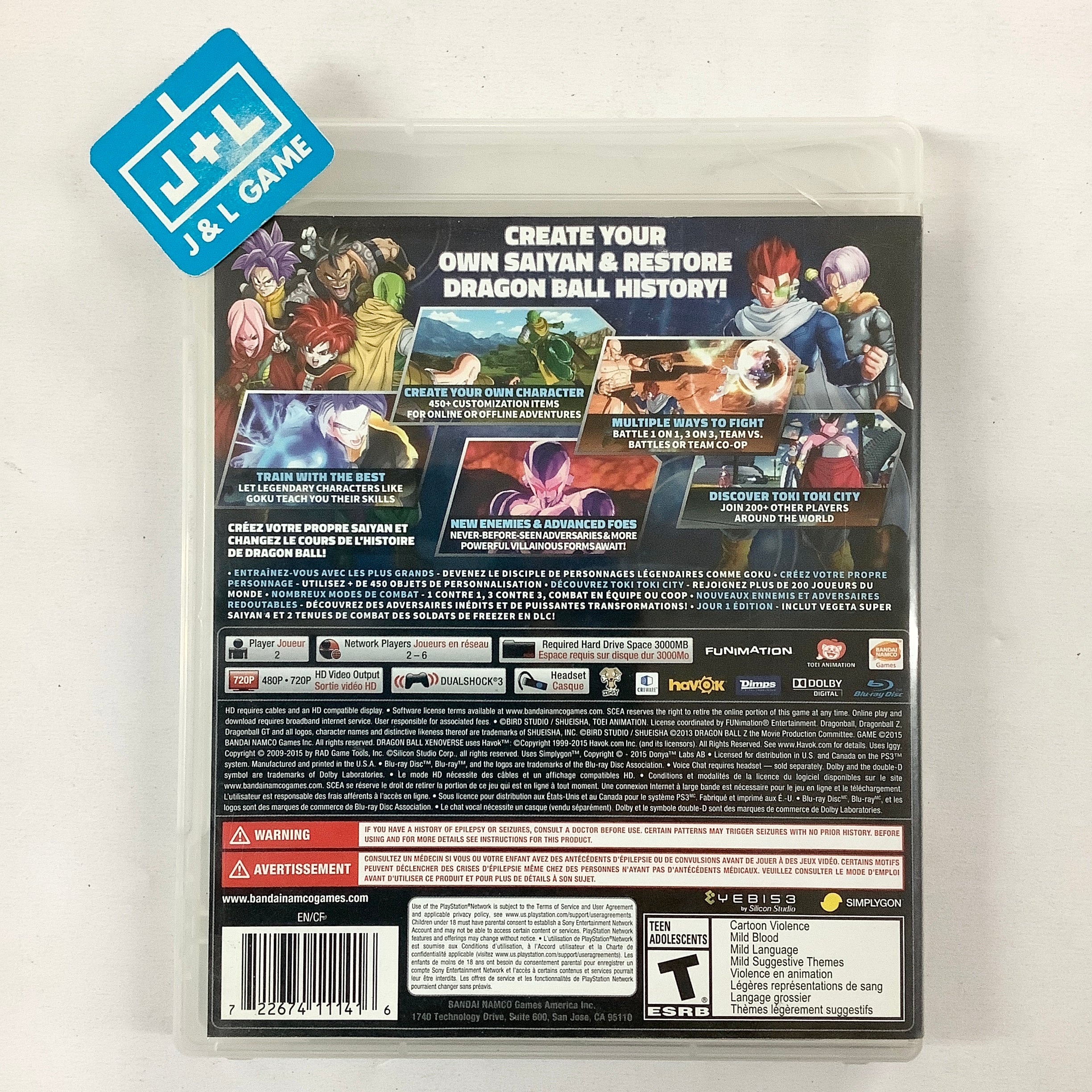 Dragon Ball: Xenoverse (Day One Edition) - (PS3) PlayStation 3 [Pre-Owned] Video Games BANDAI NAMCO Entertainment