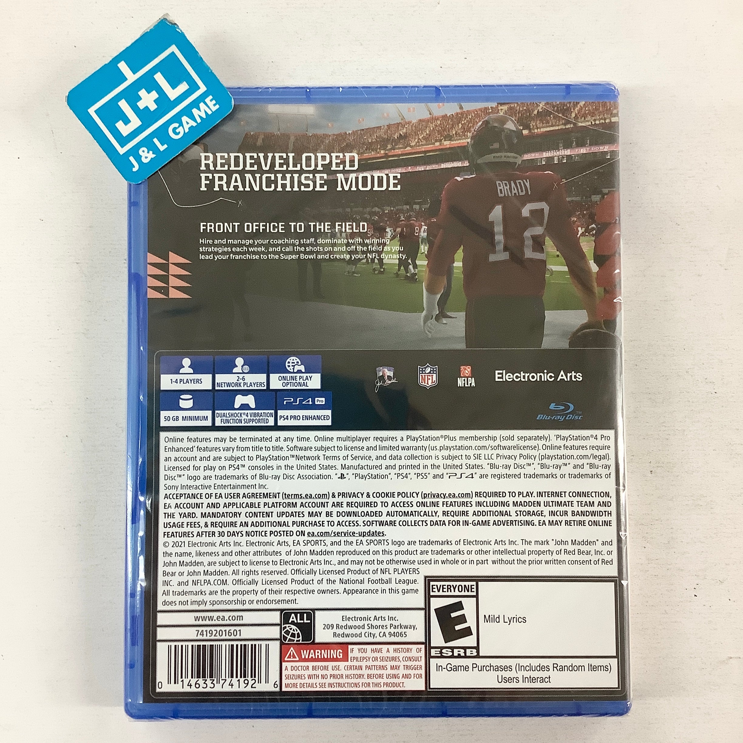 Madden NFL 22 - (PS4) PlayStation 4 Video Games Electronic Arts