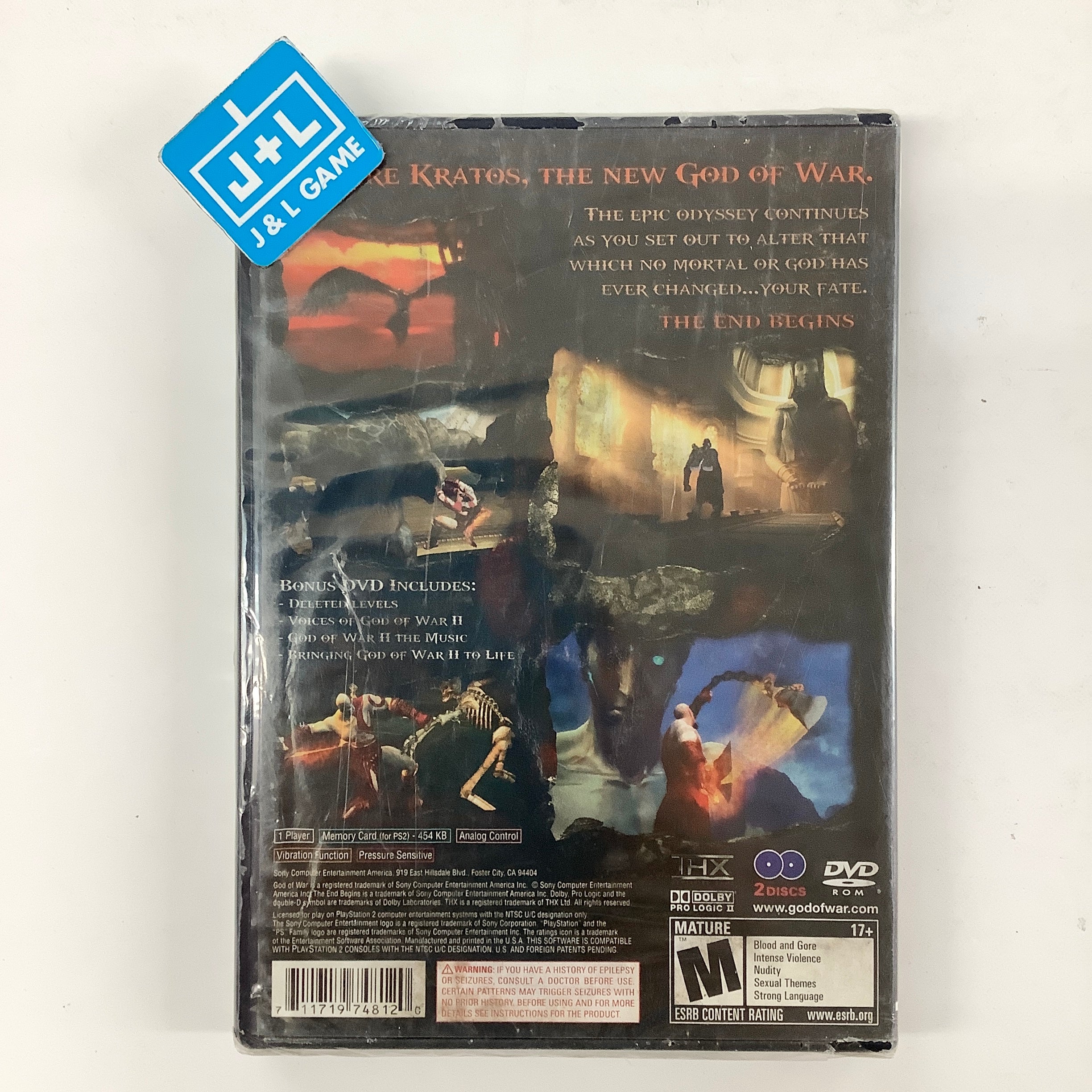 God of War II - (PS2) PlayStation 2 Video Games SCEA