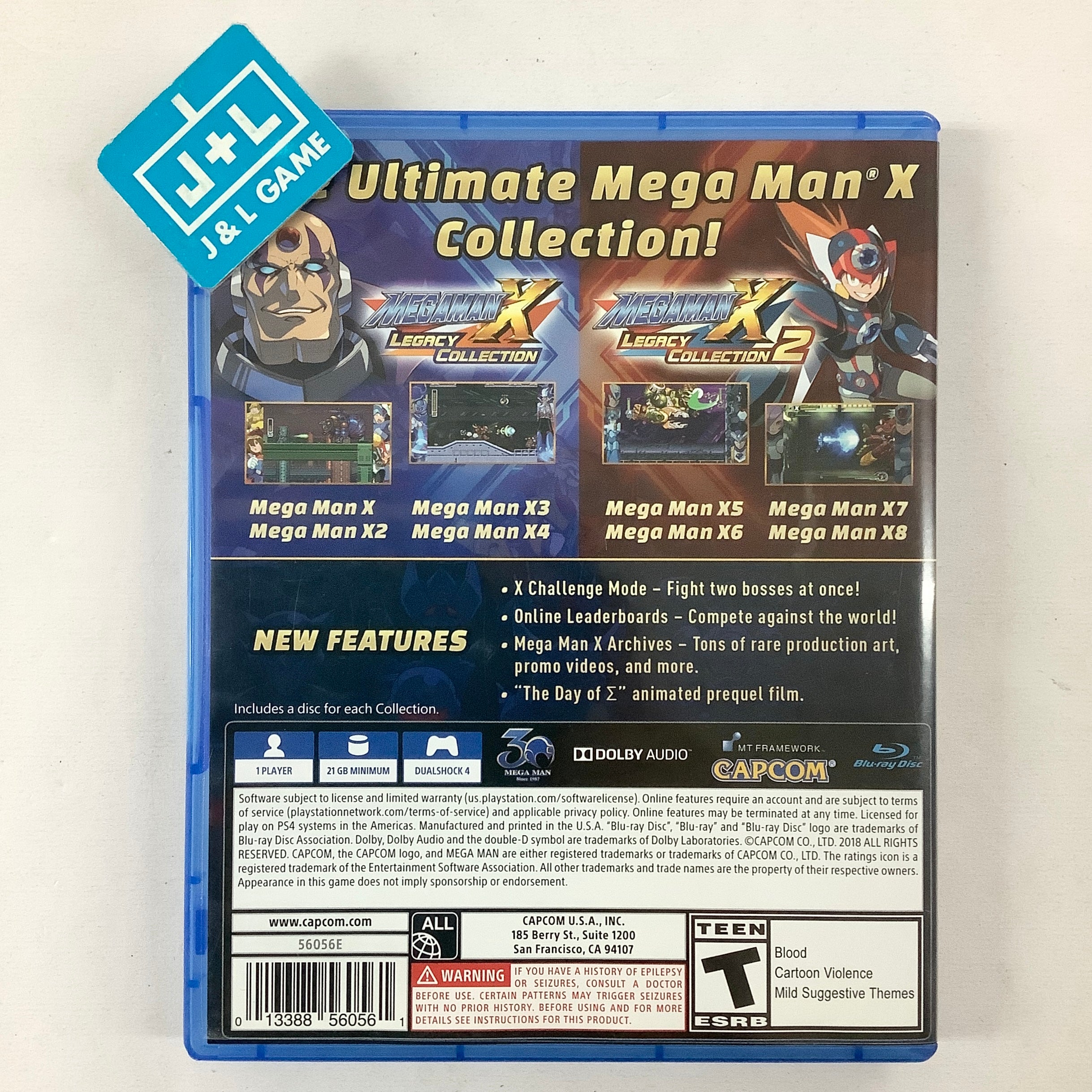 Mega Man X Legacy Collection 1+2 - (PS4) PlayStation 4 [Pre-Owned] Video Games Capcom