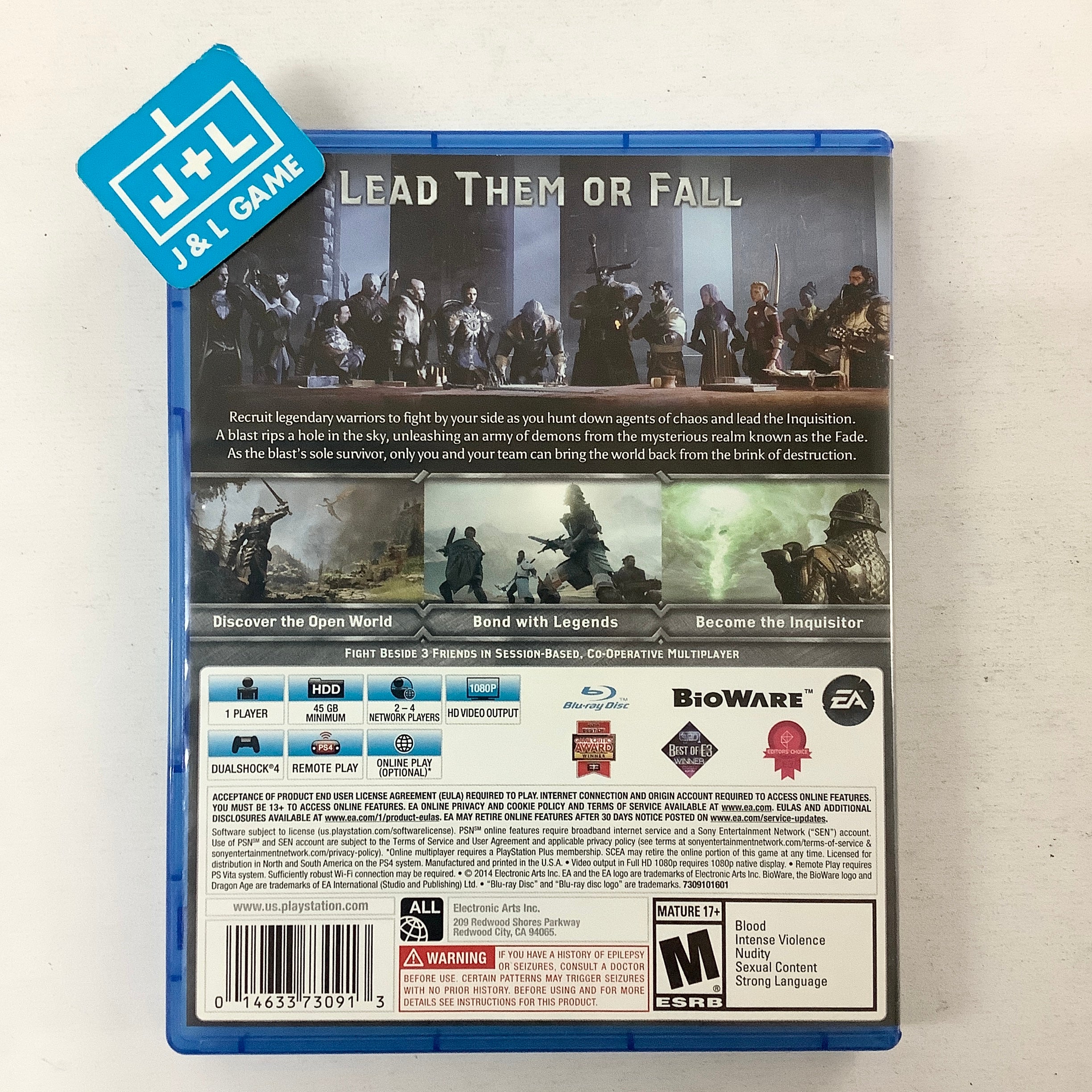 Dragon Age Inquisition - (PS4) PlayStation 4 [Pre-Owned] | J&L Game