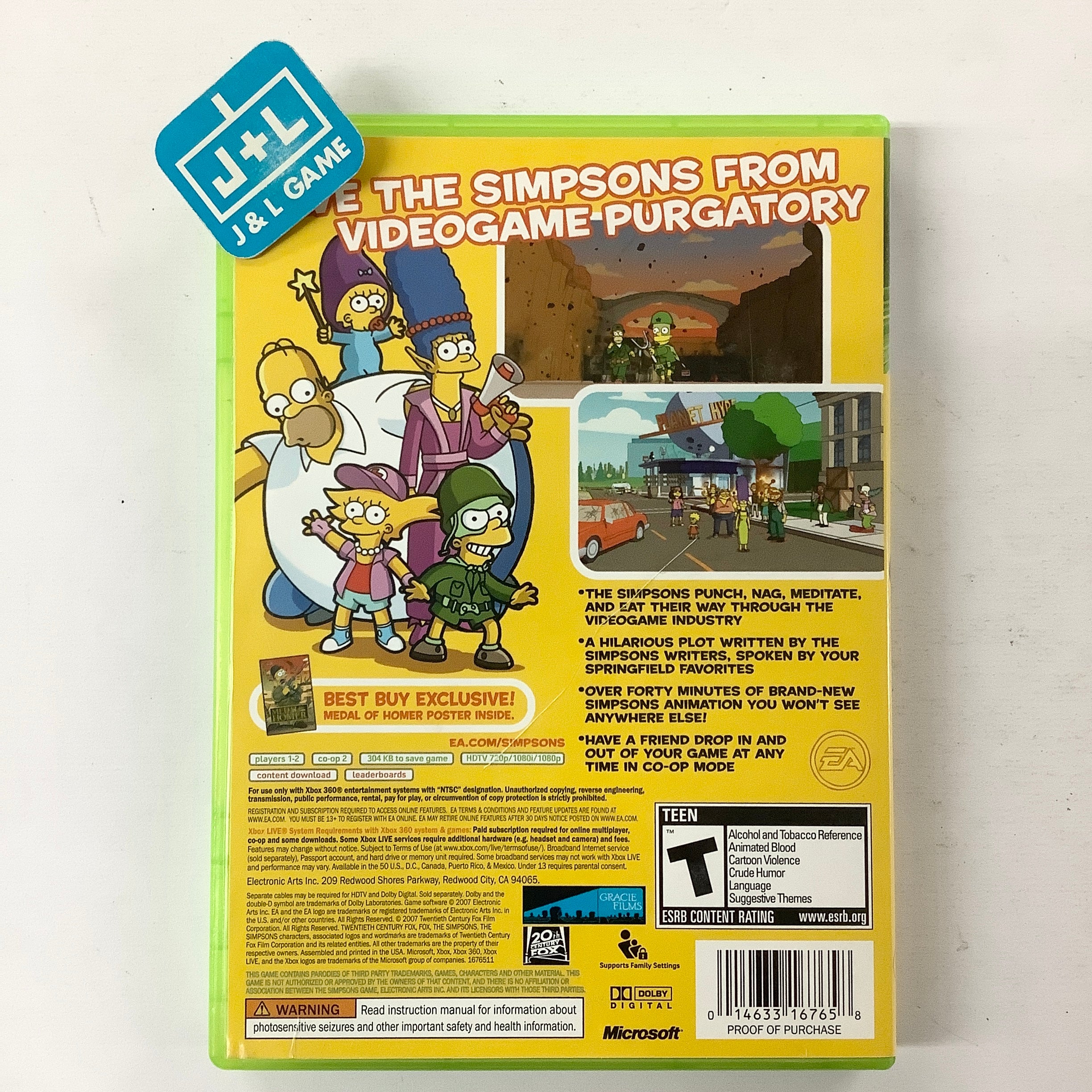 The Simpsons Game (Best Buy Exclusive) - Xbox 360 [Pre-Owned] Video Games EA Games