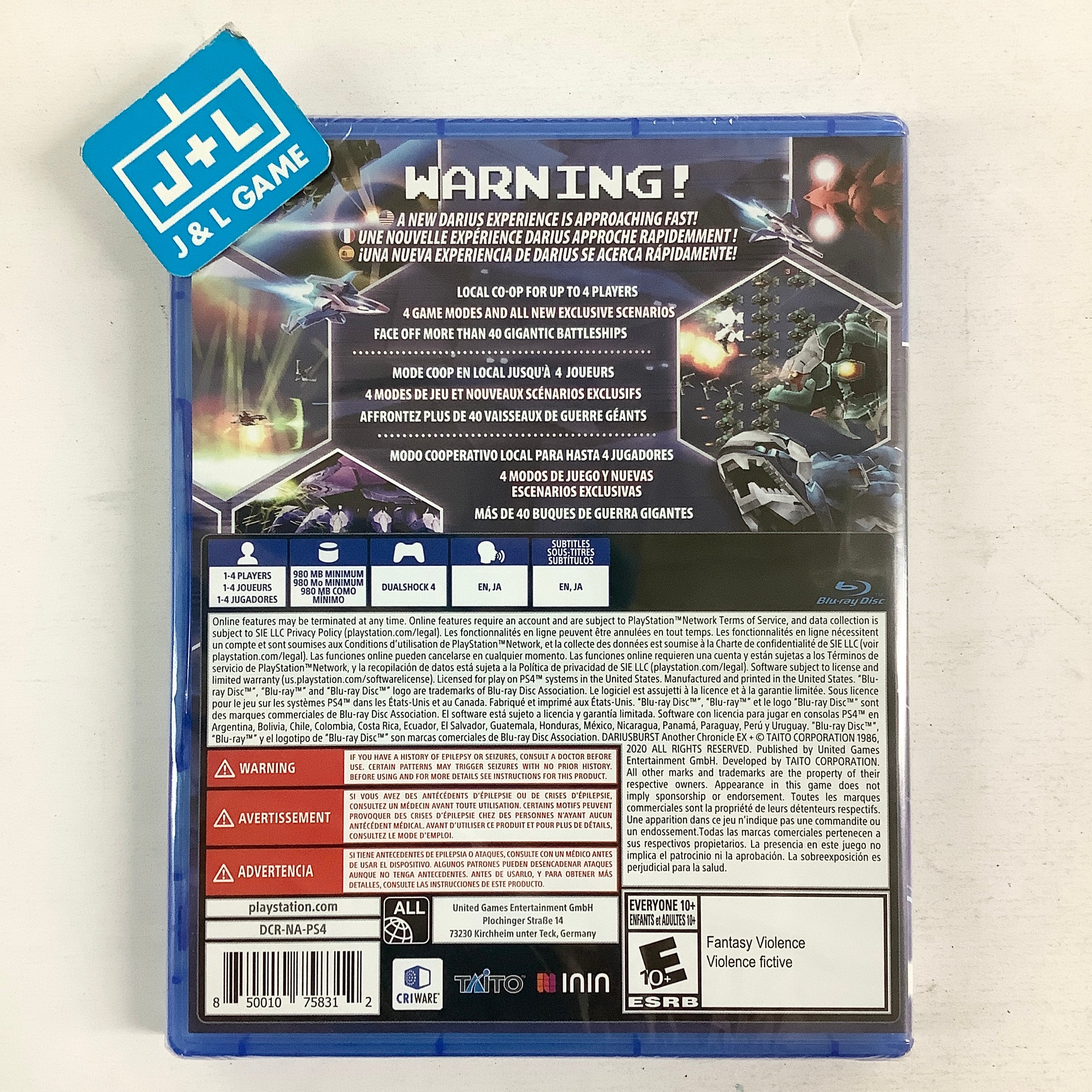 Dariusburst: Another Chronicle Ex+ - (PS4) PlayStation 4 Video Games ININ Games