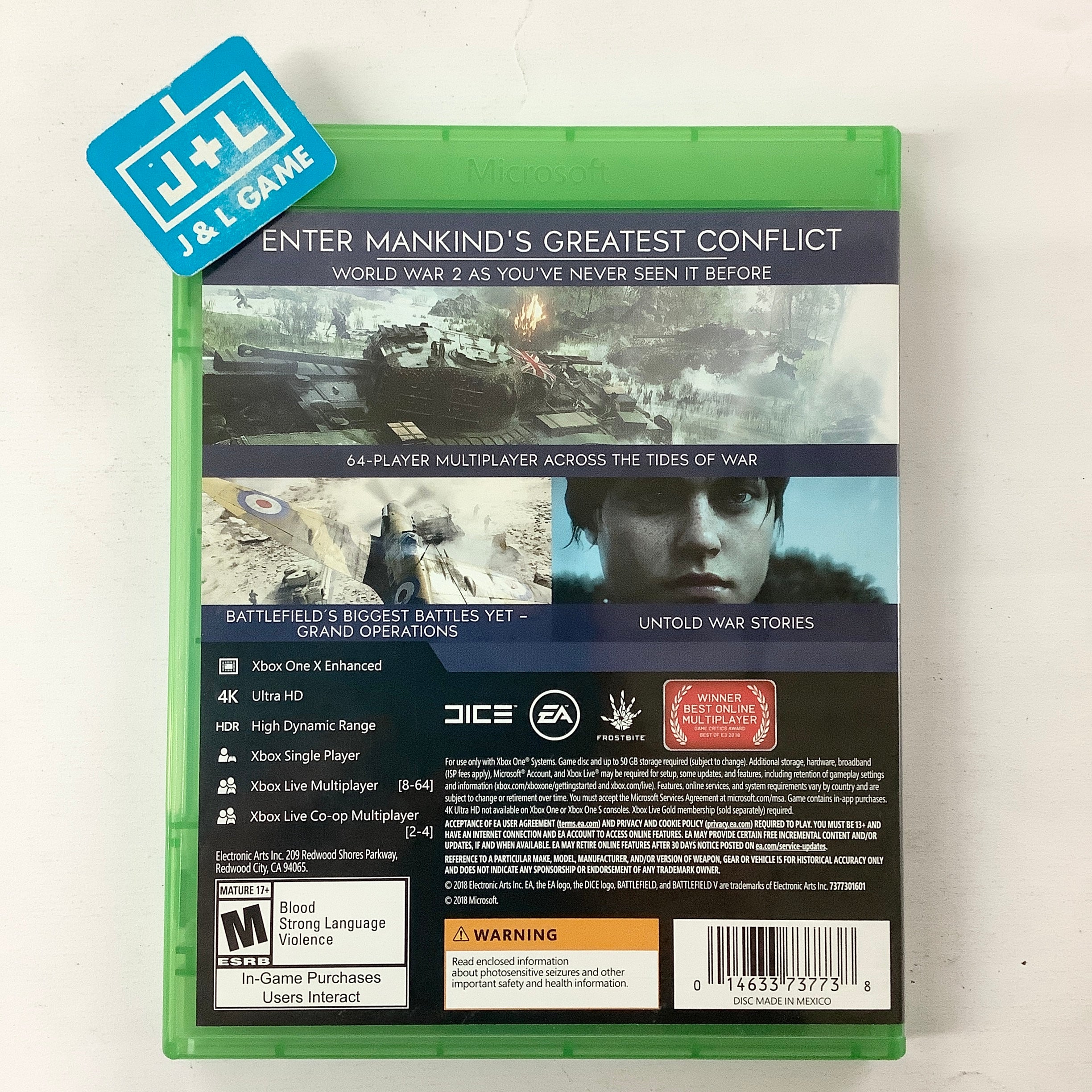Battlefield V - (XB1) Xbox One [Pre-Owned] Video Games Electronic Arts   