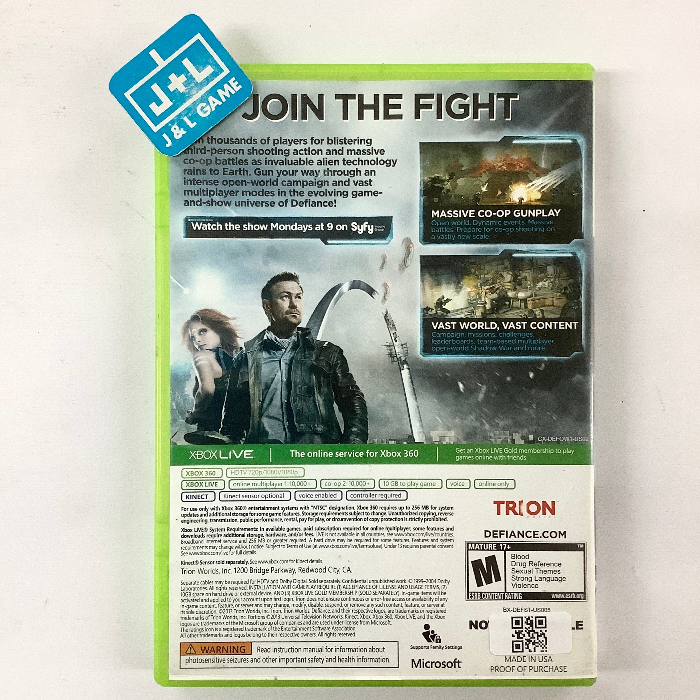 Defiance - Xbox 360 [Pre-Owned] Video Games Trion Worlds   