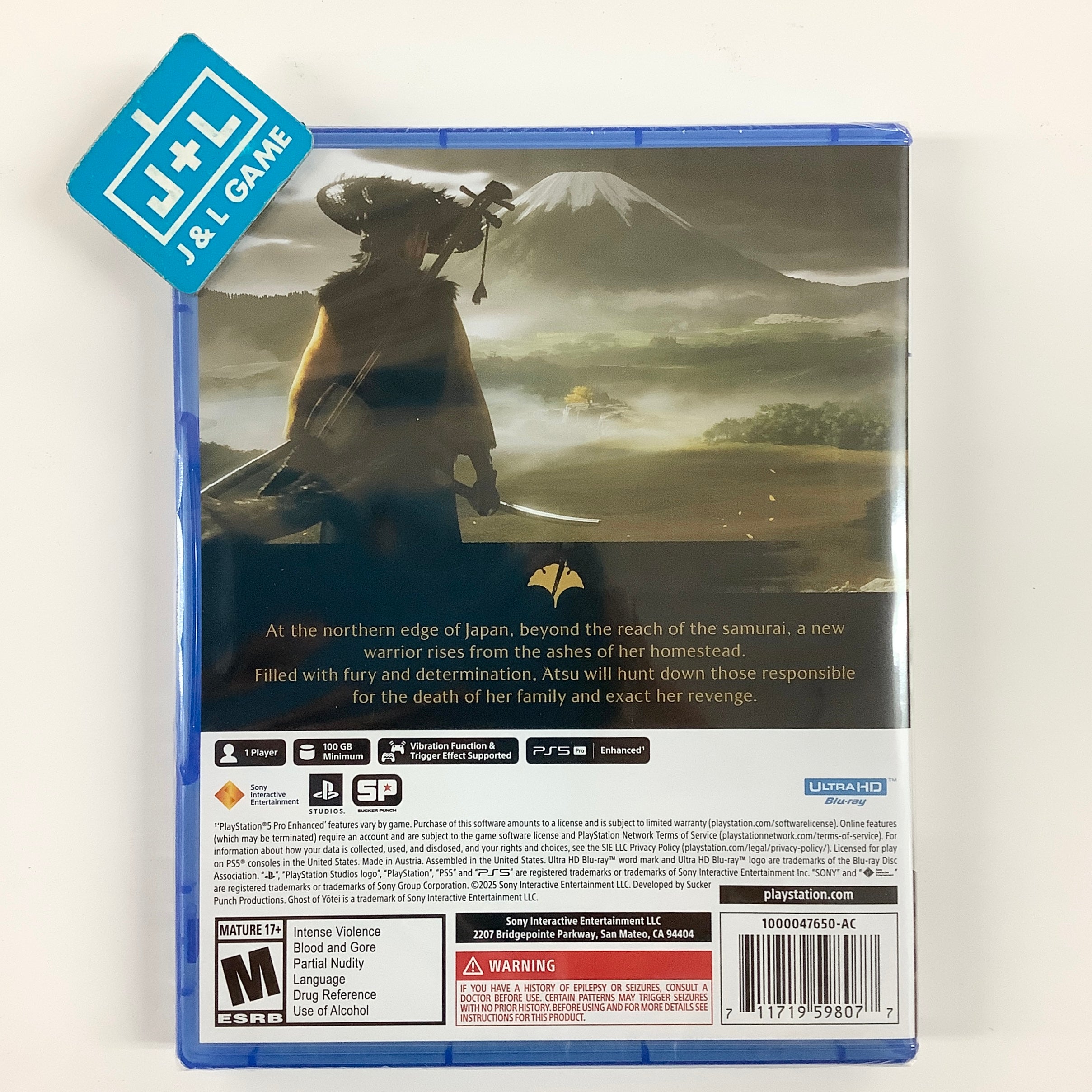 GHOST OF YOTEI ポスター　販促　告知　POP PS5 Sucker Punch Announces Ghost of Yōtei PlayStation 5 Bundles