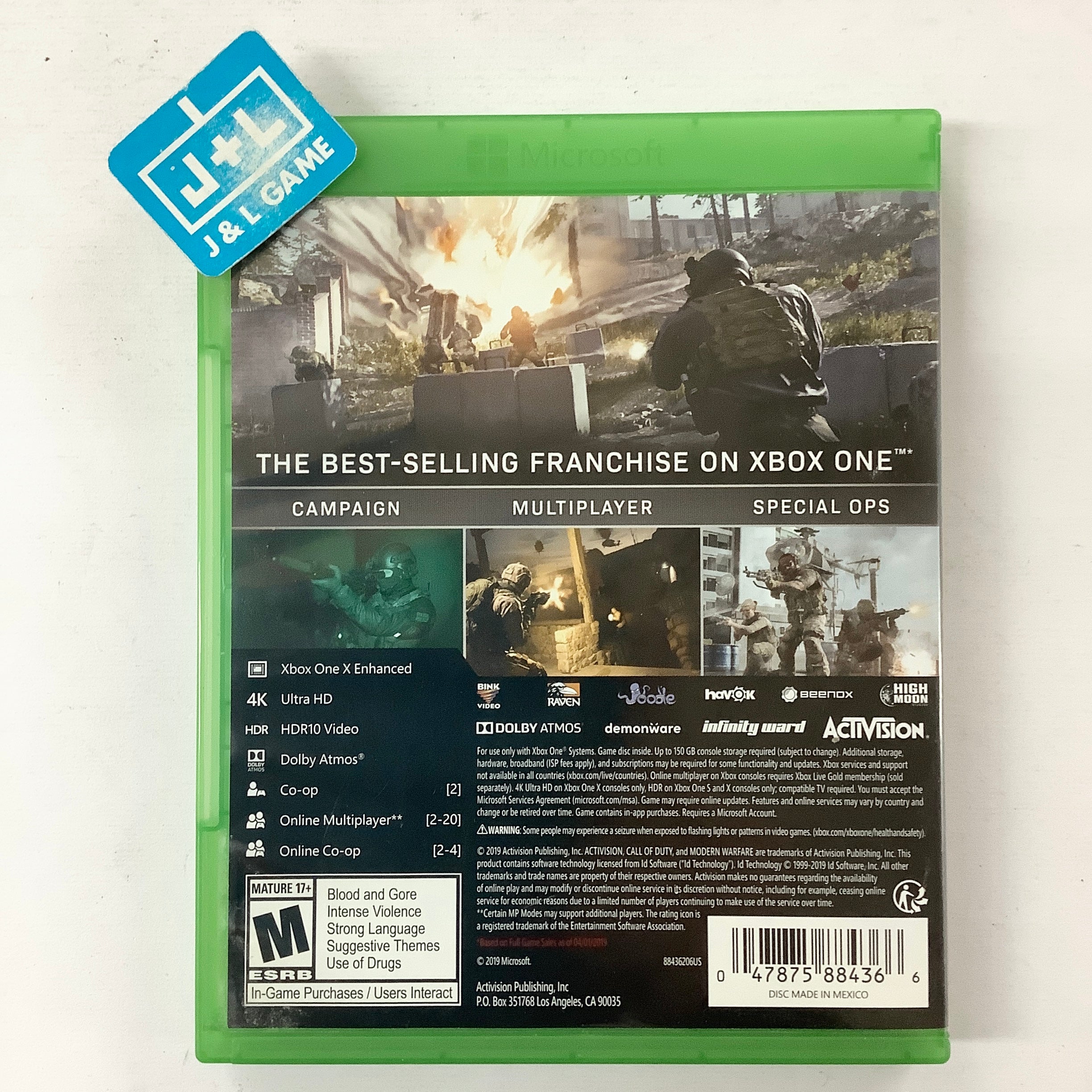 Call of Duty: Modern Warfare - (XB1) Xbox One [Pre-Owned] Video Games ACTIVISION   