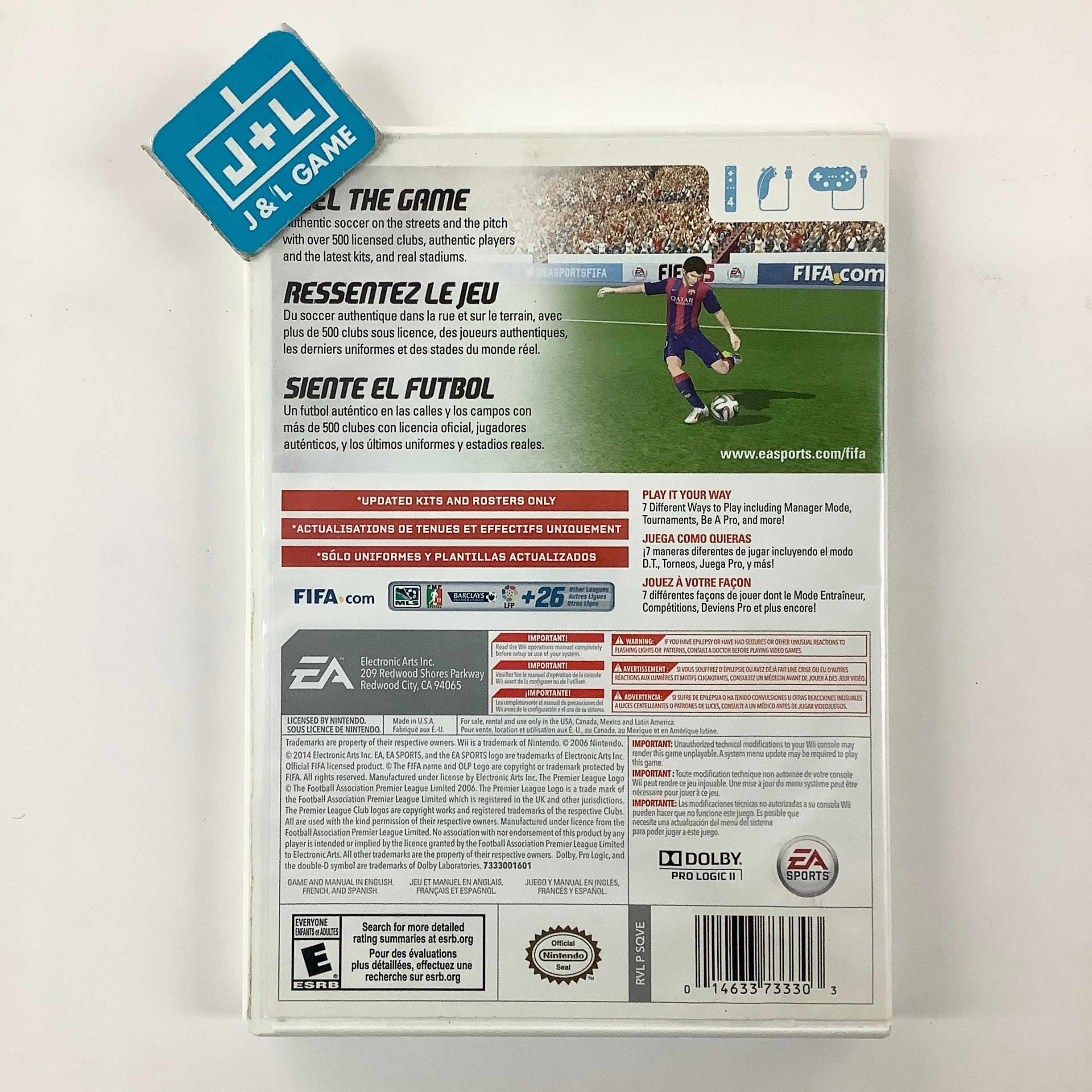 FIFA Soccer 15 - Nintendo Wii [Pre-Owned] Video Games Electronic Arts