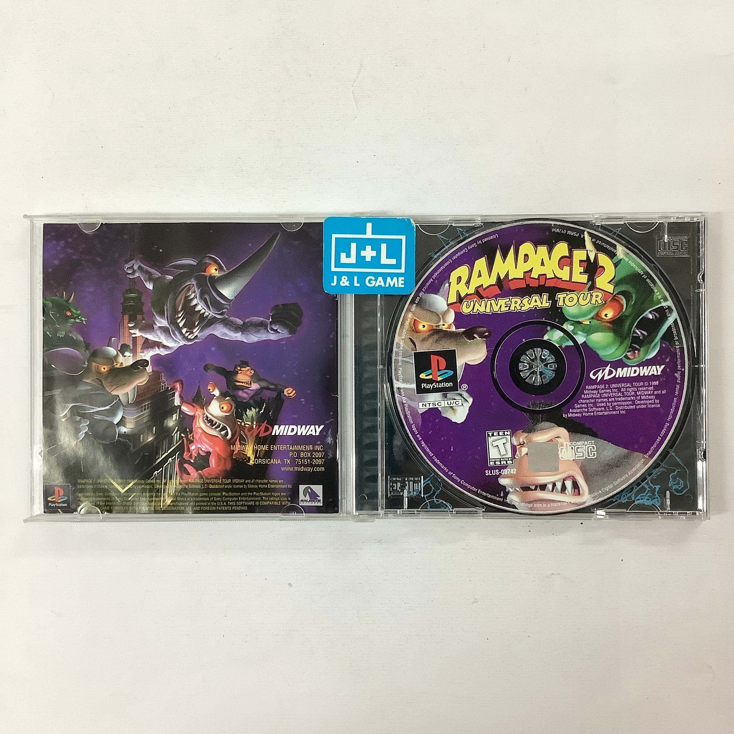 Rampage 2: Universal Tour - (PS1) PlayStation 1 [Pre-Owned] Video Games Midway   