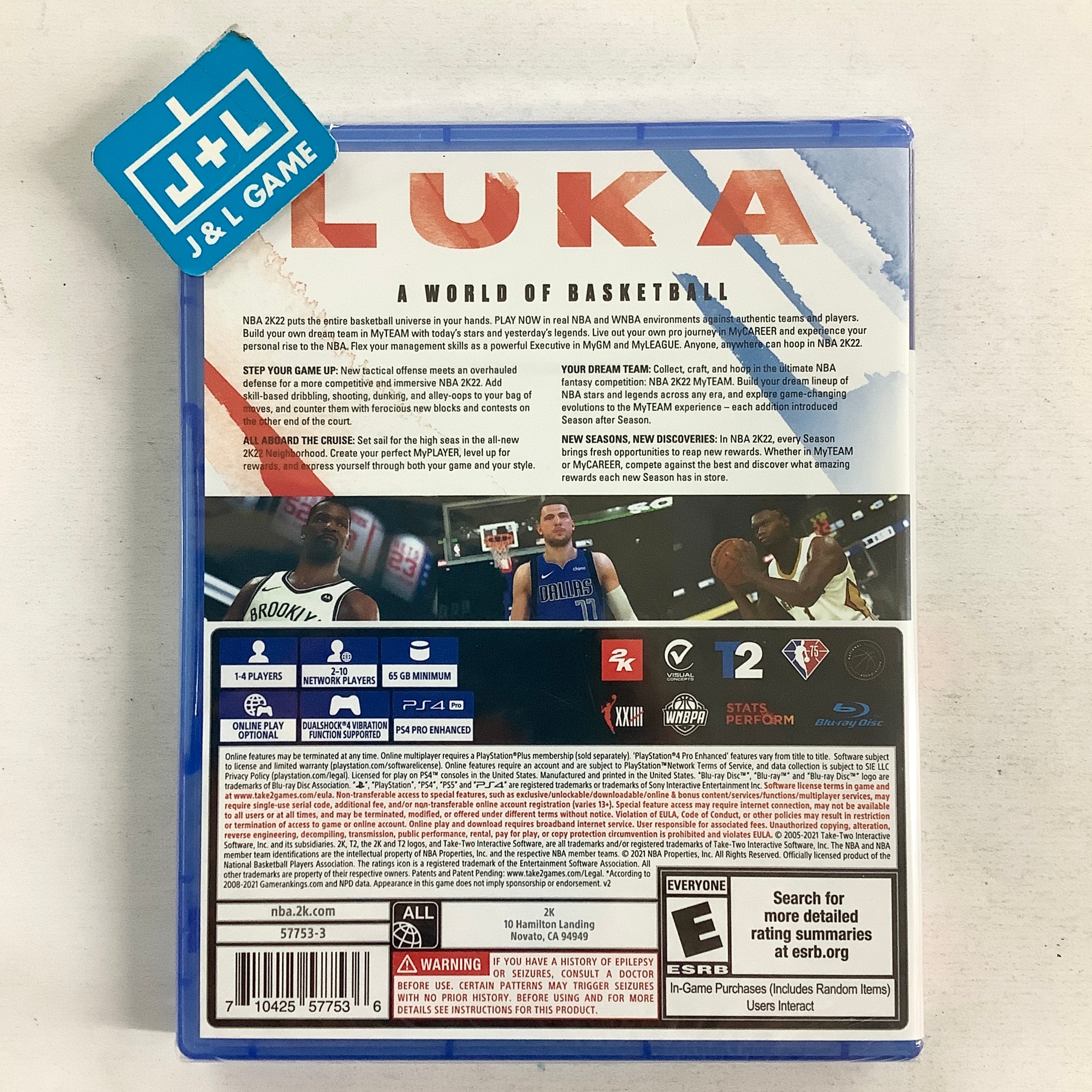 NBA 2K22 - (PS4) PlayStation 4 Video Games 2K Games