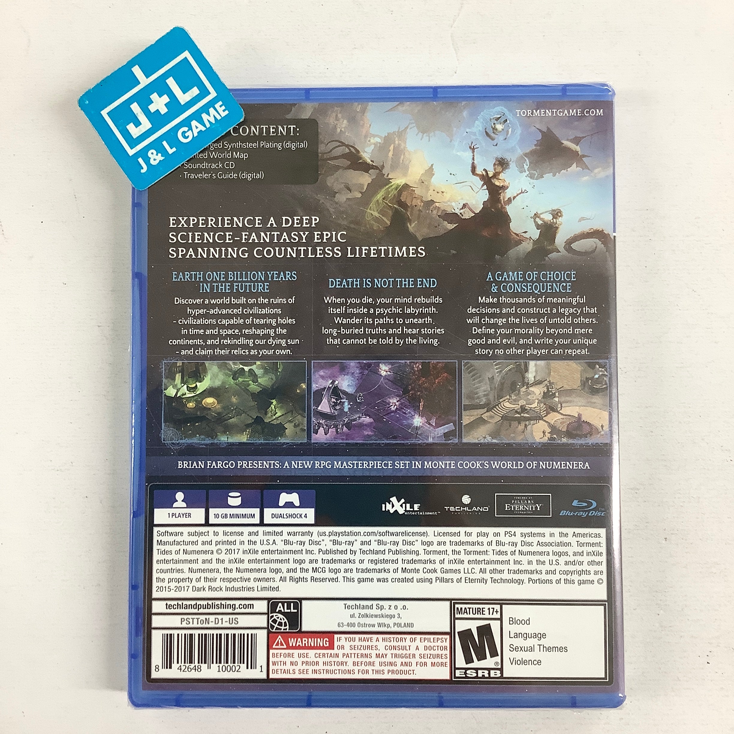 Torment: Tides Of Numenera (Day One Edition) - (PS4) PlayStation 4 Video Games Techland